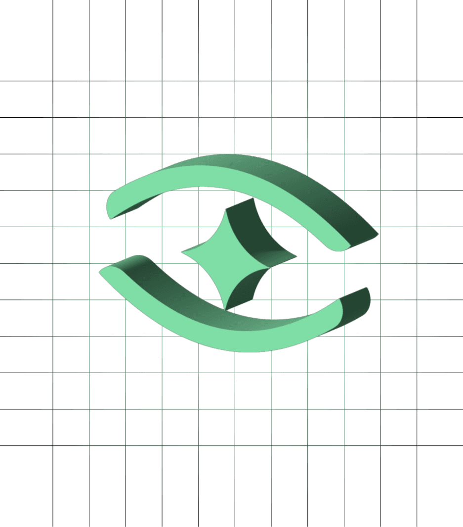 Stilisierte Augenform mit zentralem Fokuspunkt als Symbol für strategischen Blick im Branding.