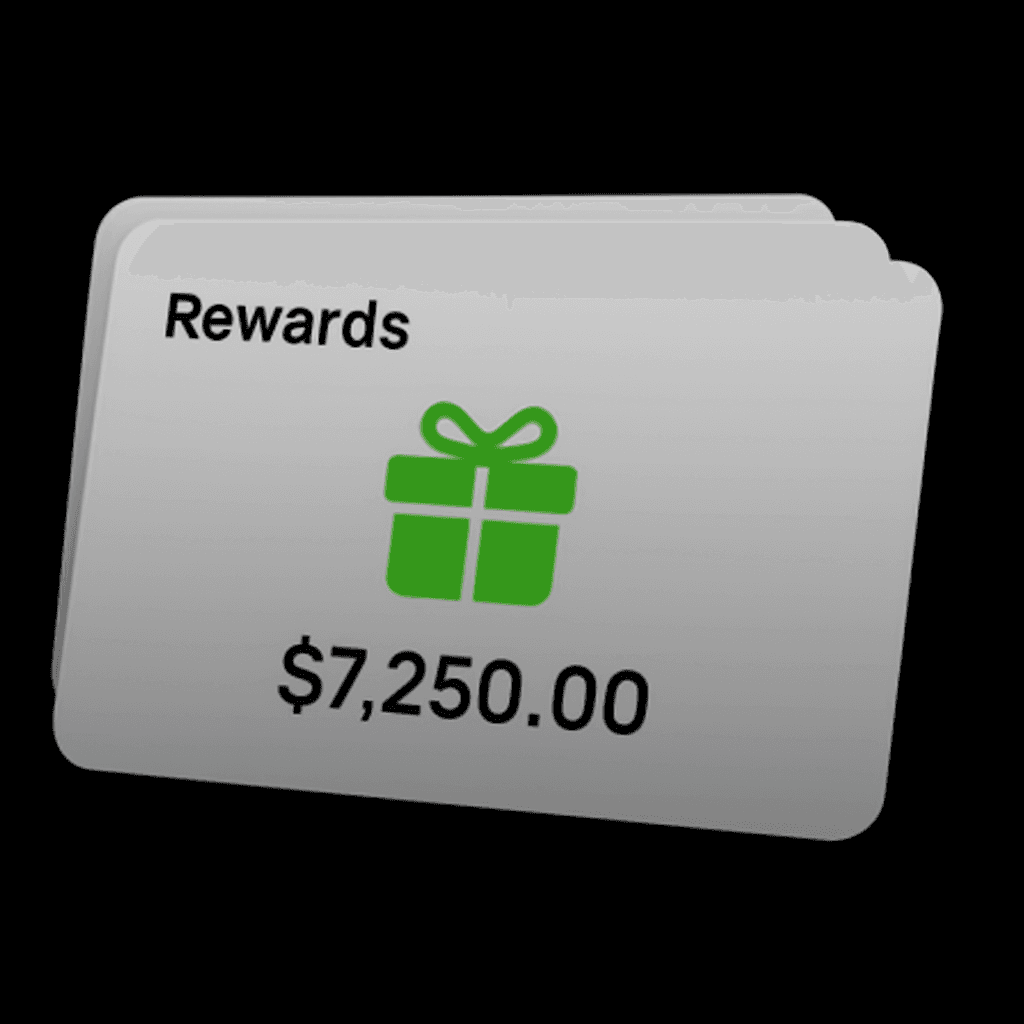 Daily limit card showing $2,500 spent, representing 12.5% of the total limit