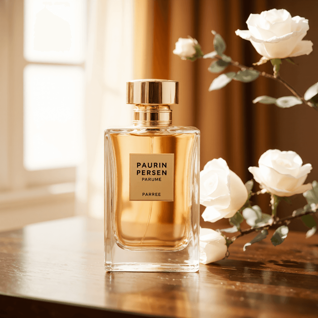 product photography of perfume