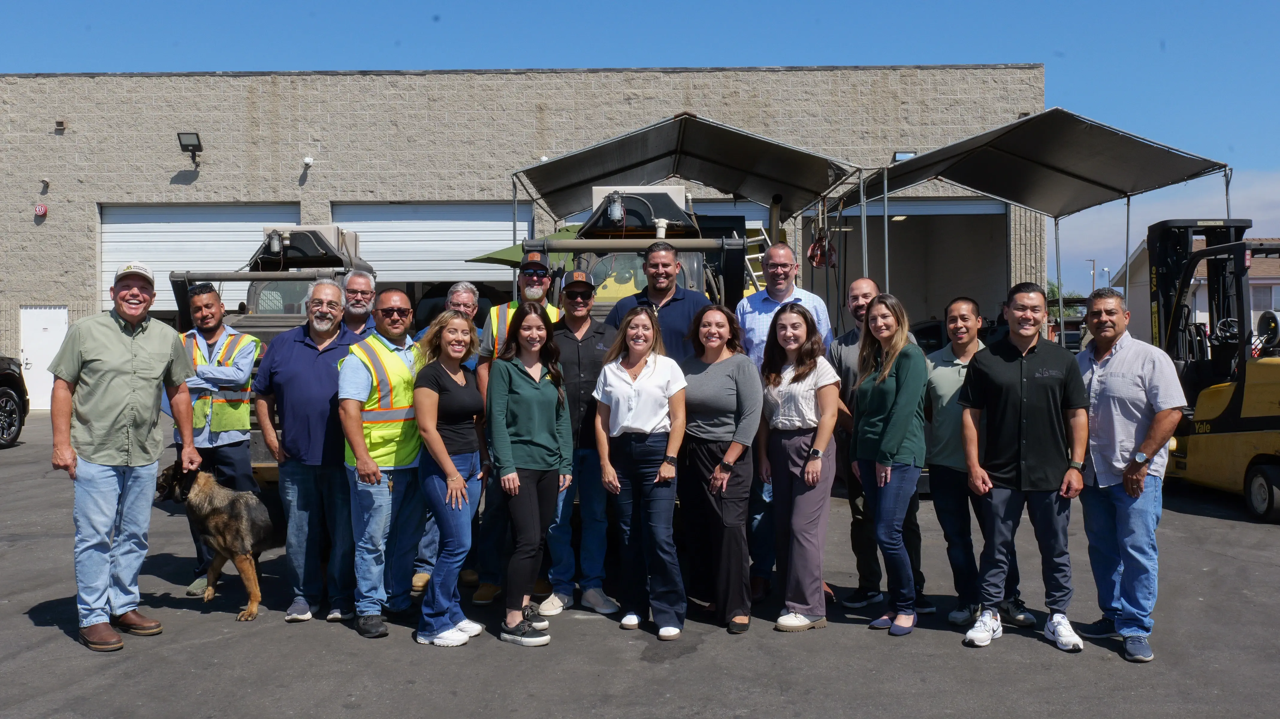 Group photo of office team