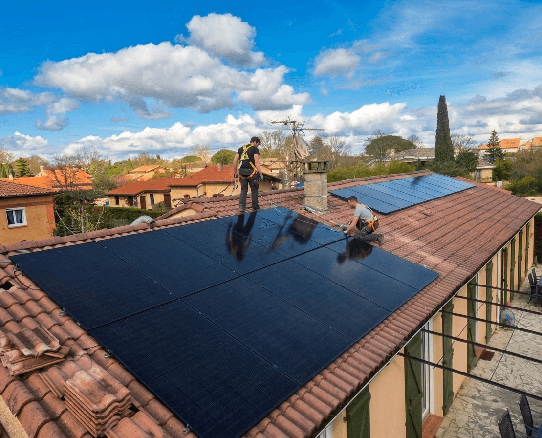 Installation de panneaux solaires PY Energies