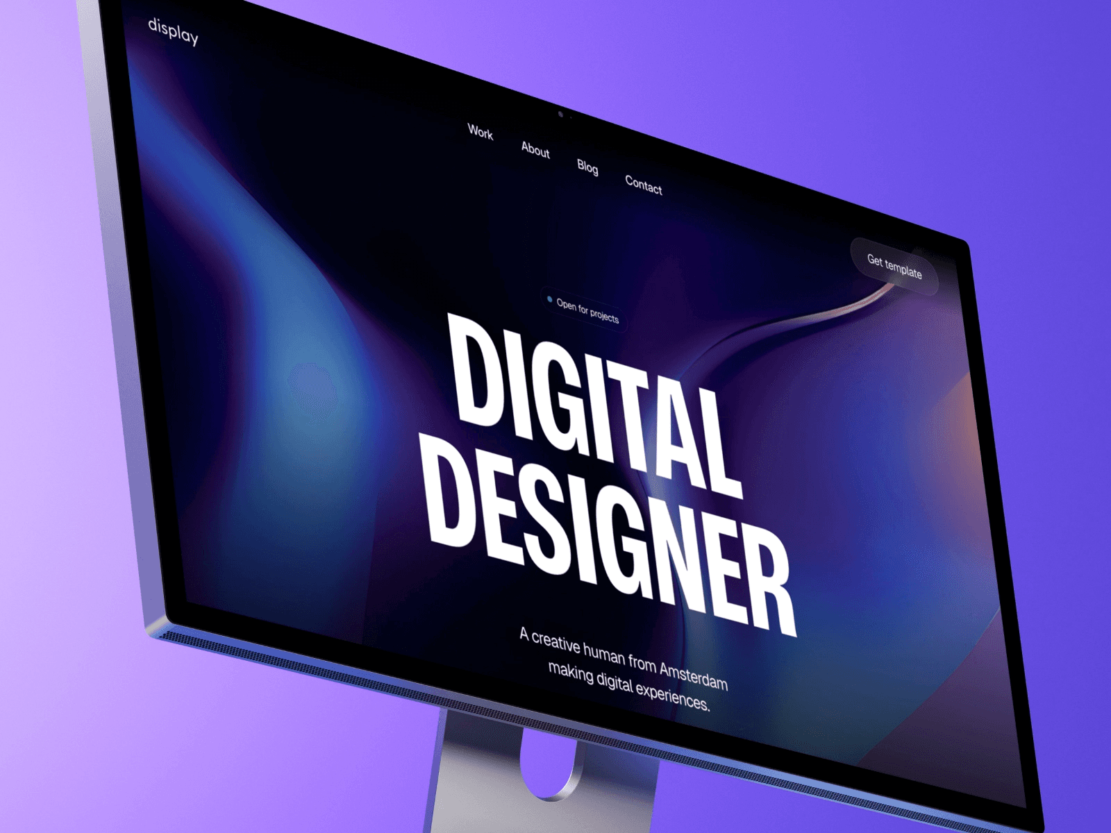 Display - Personal Branding Framer Template