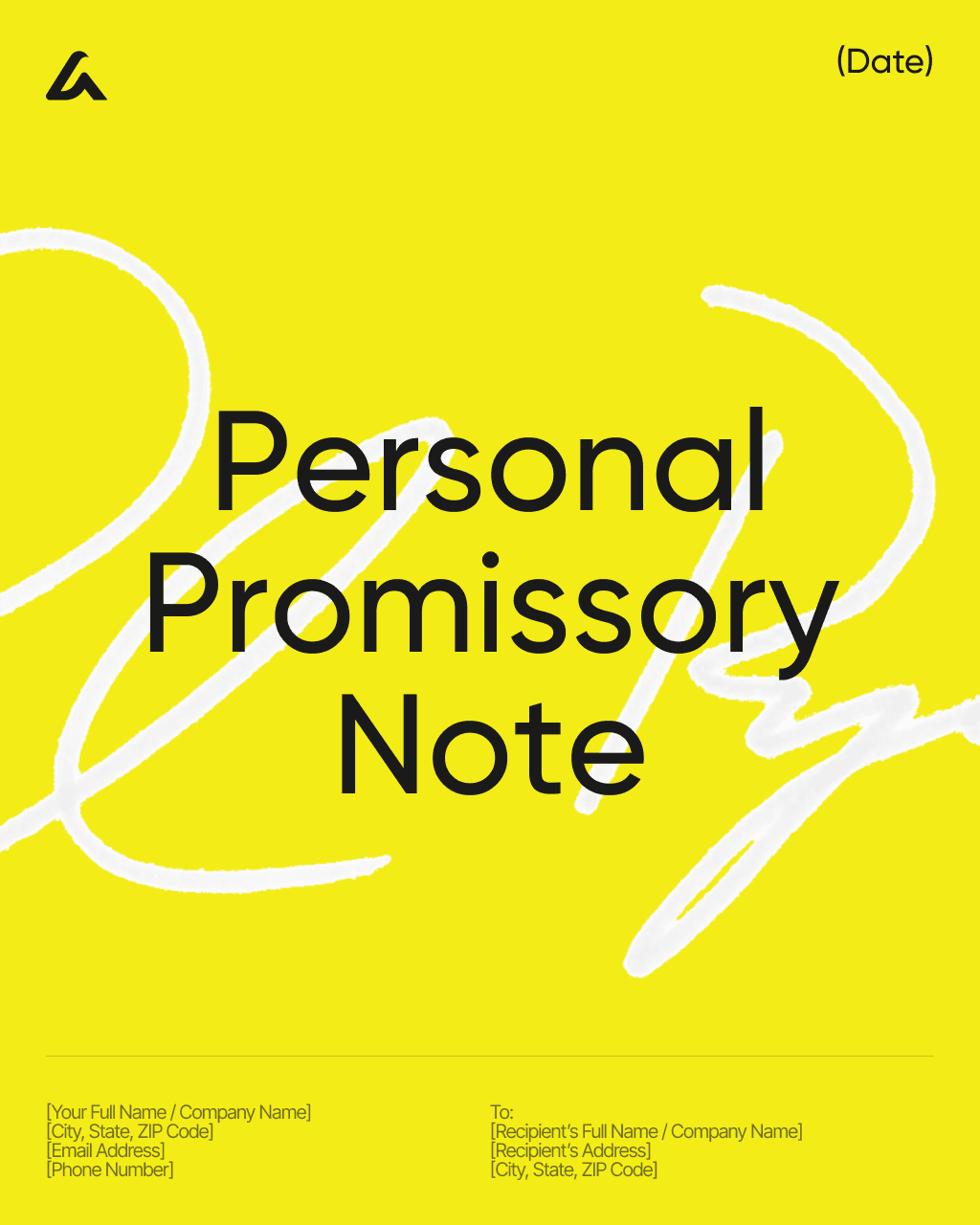 Personal Promissory Note 