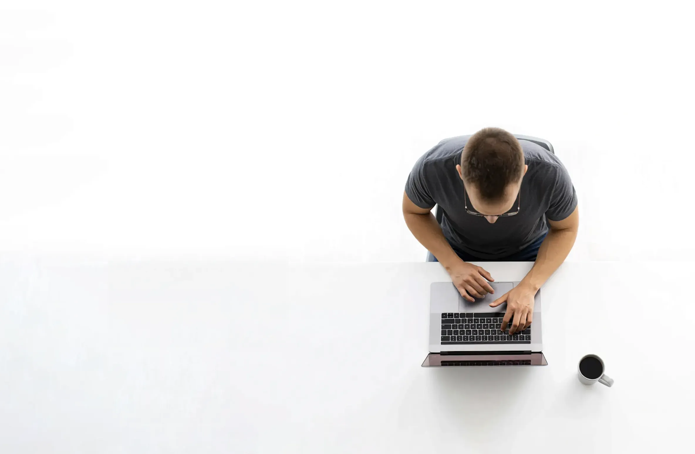 Man Working at Desk