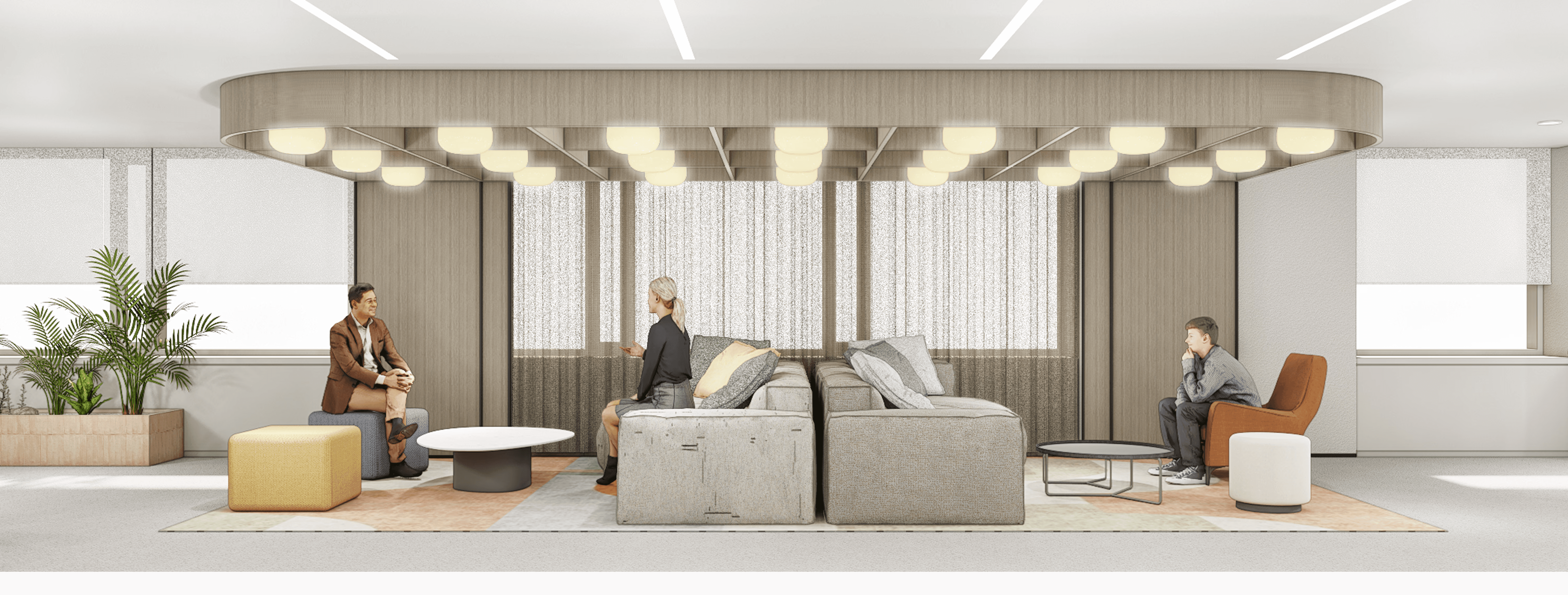 스타법무법인 서울 오피스 대기 공간 3D 시안