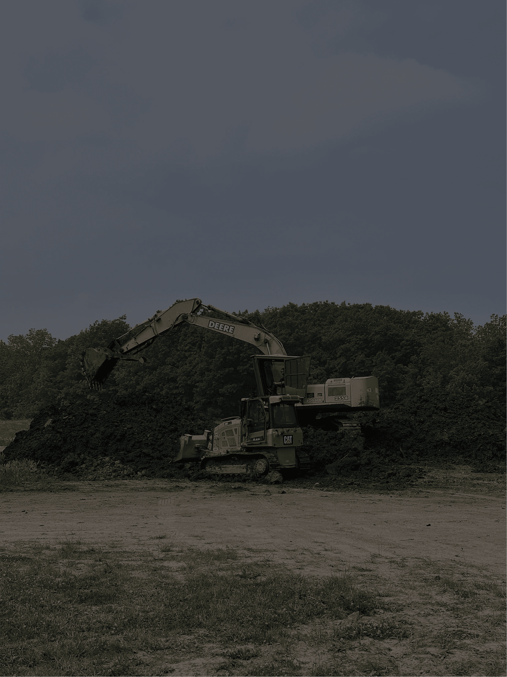 north star land services excavator and bulldozer