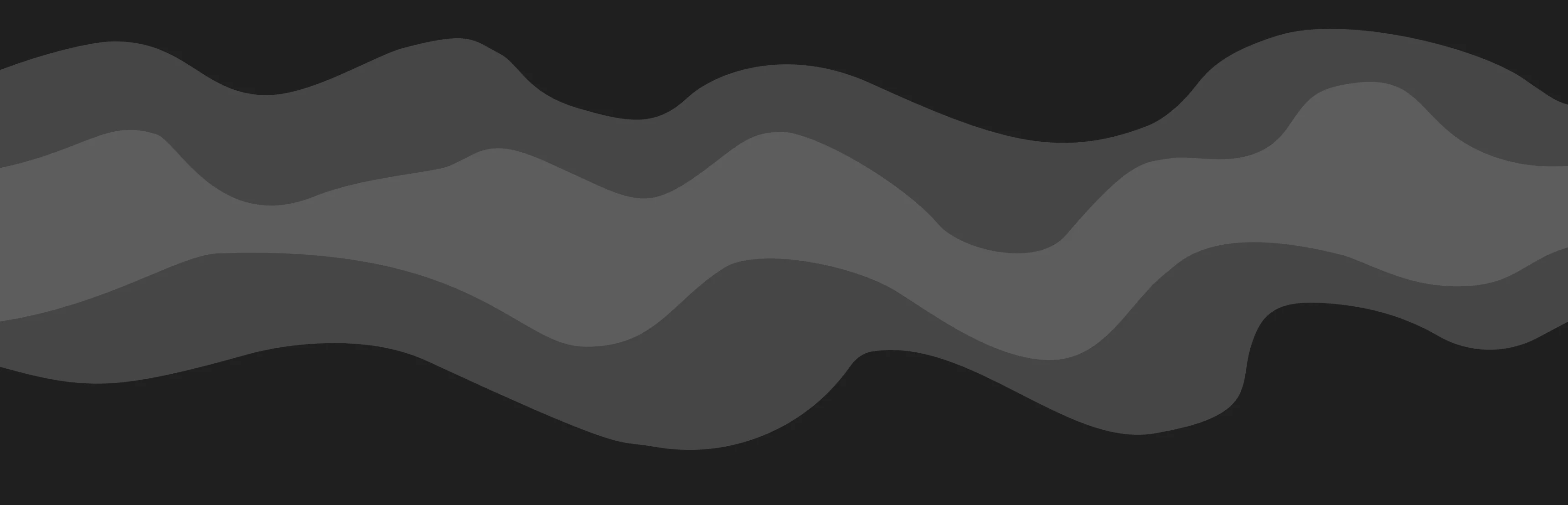 Abstract layered wave design in charcoal tones representing Raybrand Media branding, modern visual identity and creative digital design aesthetic