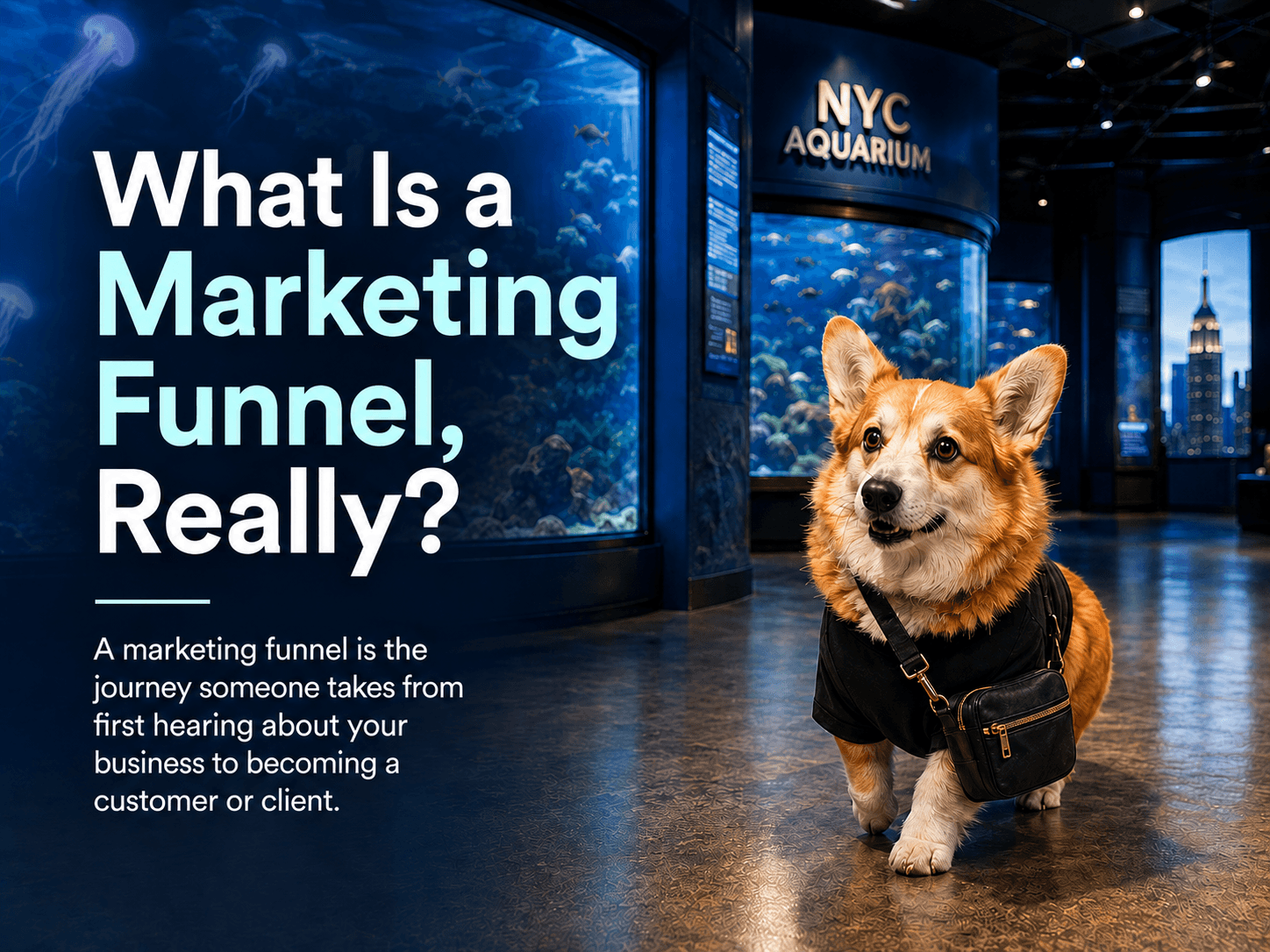A marketing funnel is the journey someone takes from first hearing about your business to becoming a customer or client.