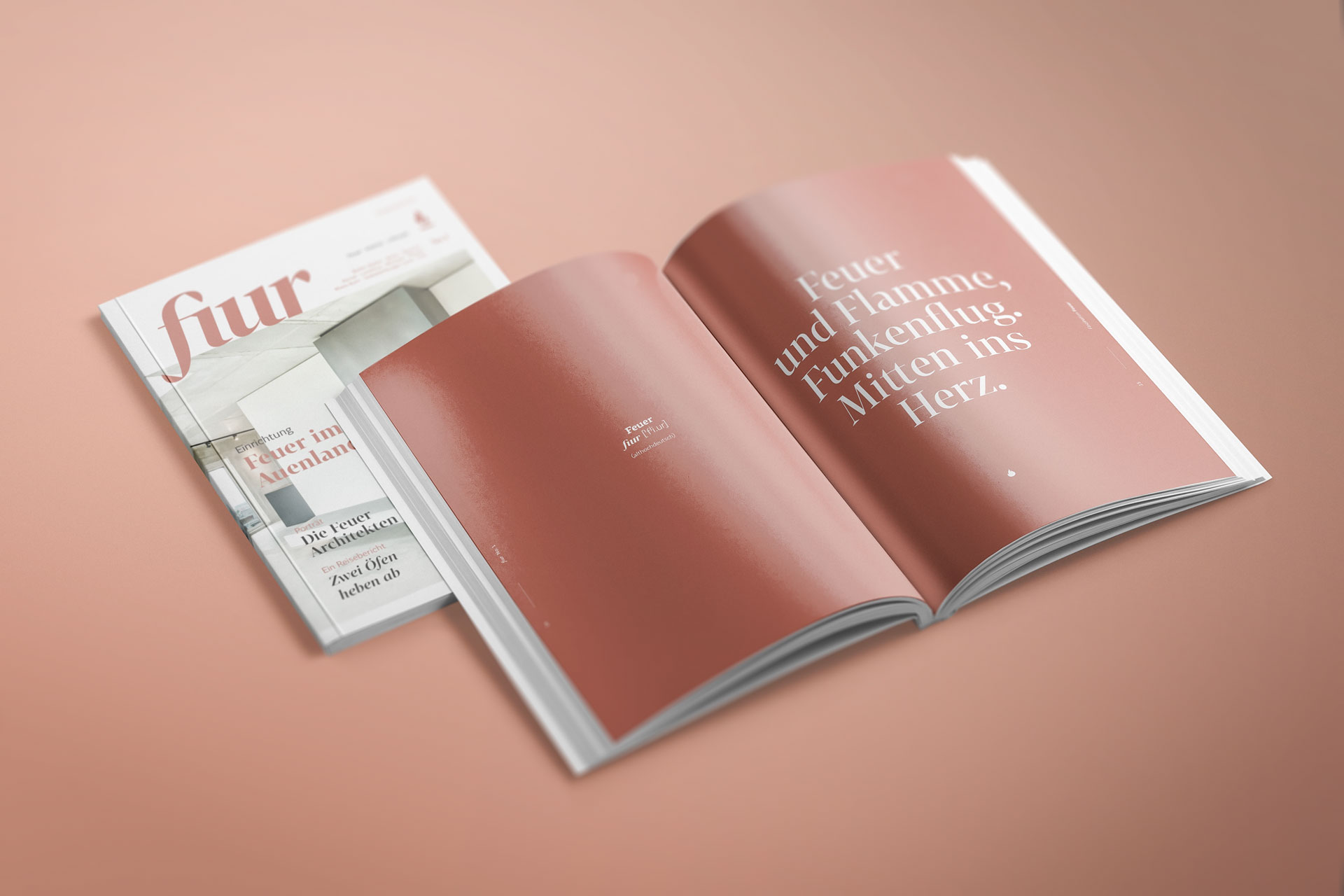 Editorial-Innenseite aus dem Fiur Magazin – klare Bildsprache und moderne Struktur