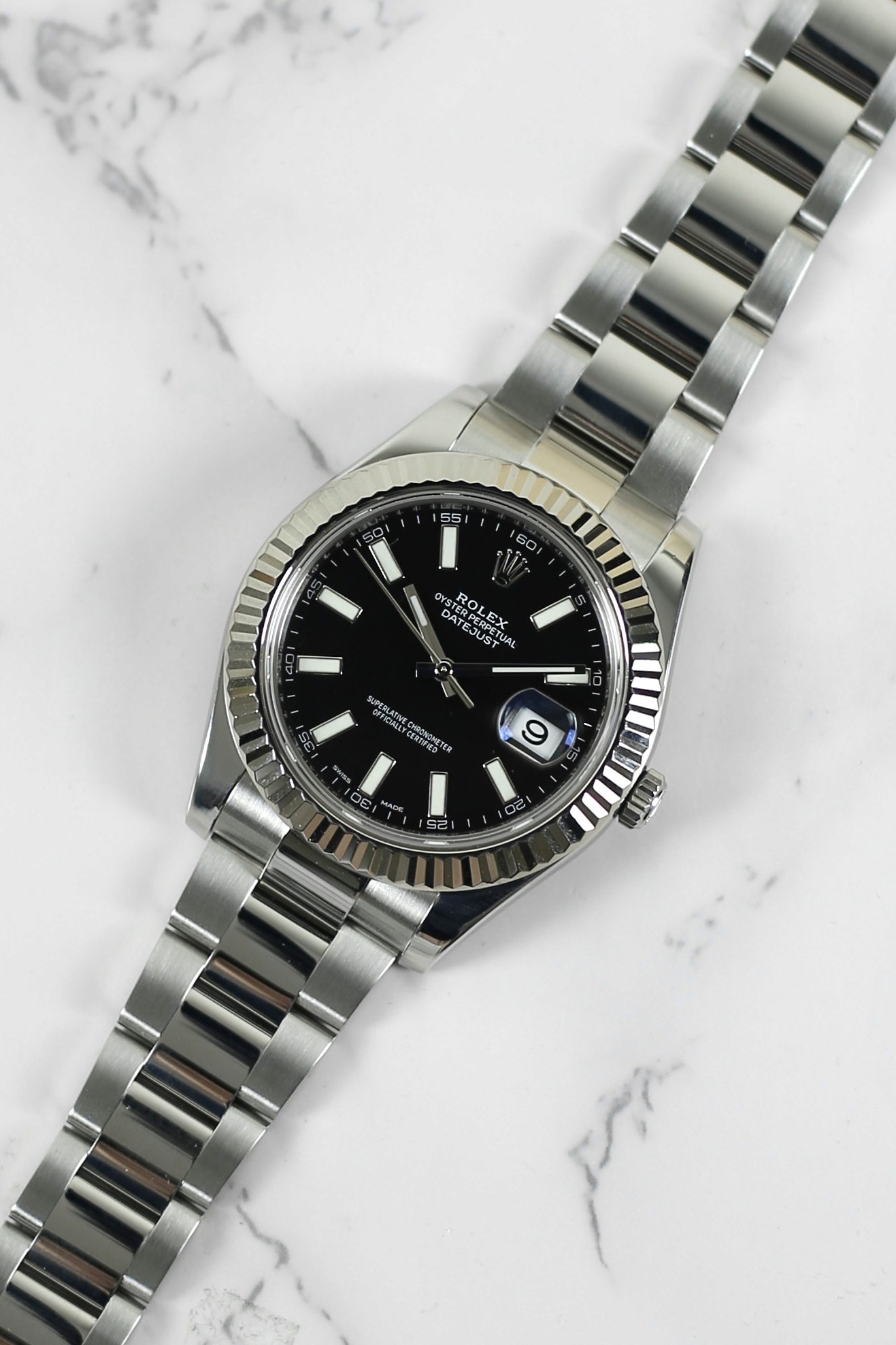 DATEJUST II BLACK DIAL (STEEL & GOLD) FULLSET BOX & CARD