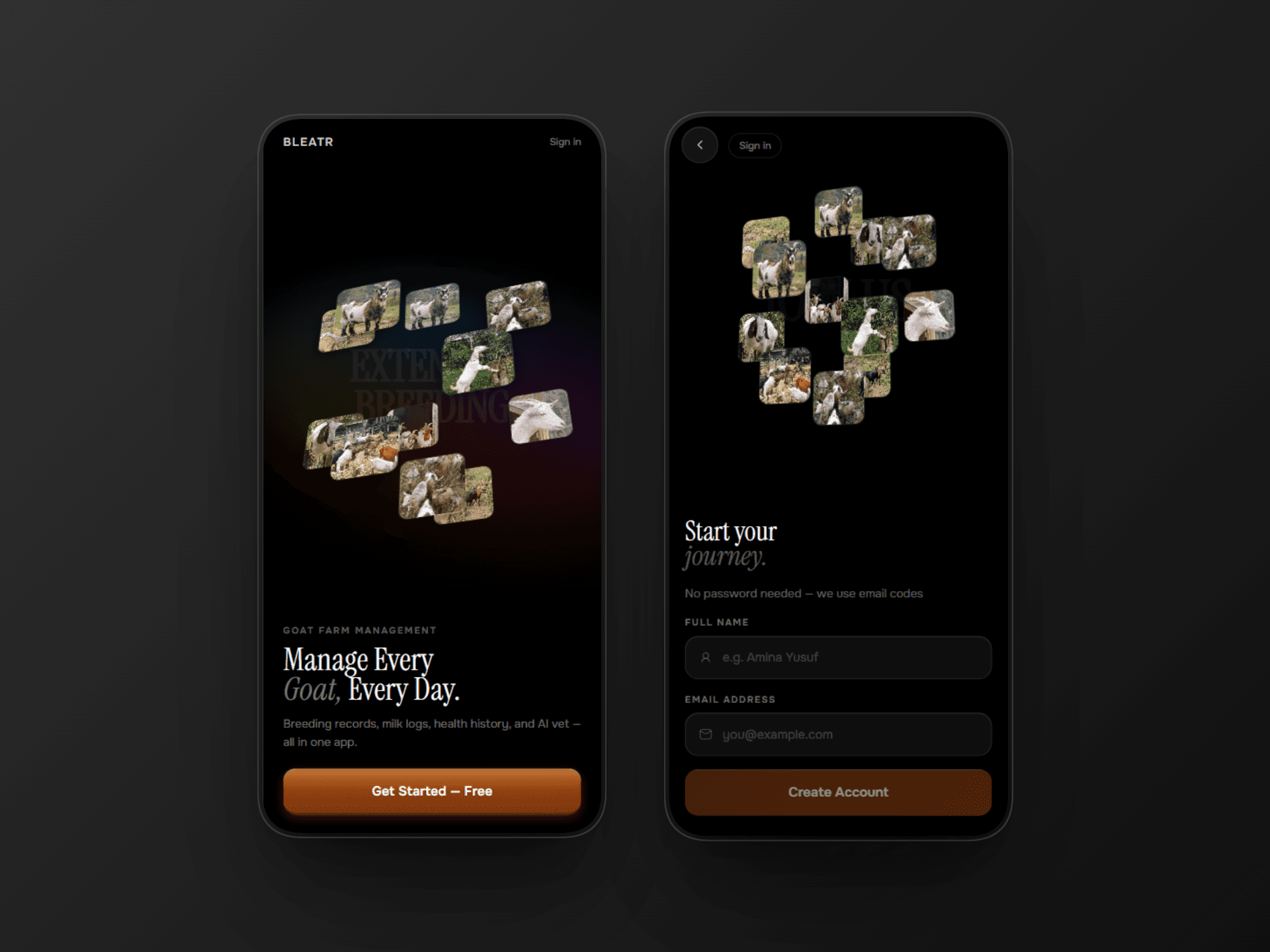 Bleatr: Goat farm management app