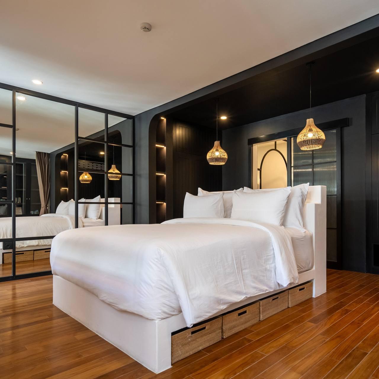 1-bedroom apartment on the 2nd floor with views, located within walking distance to the ocean in Canggu