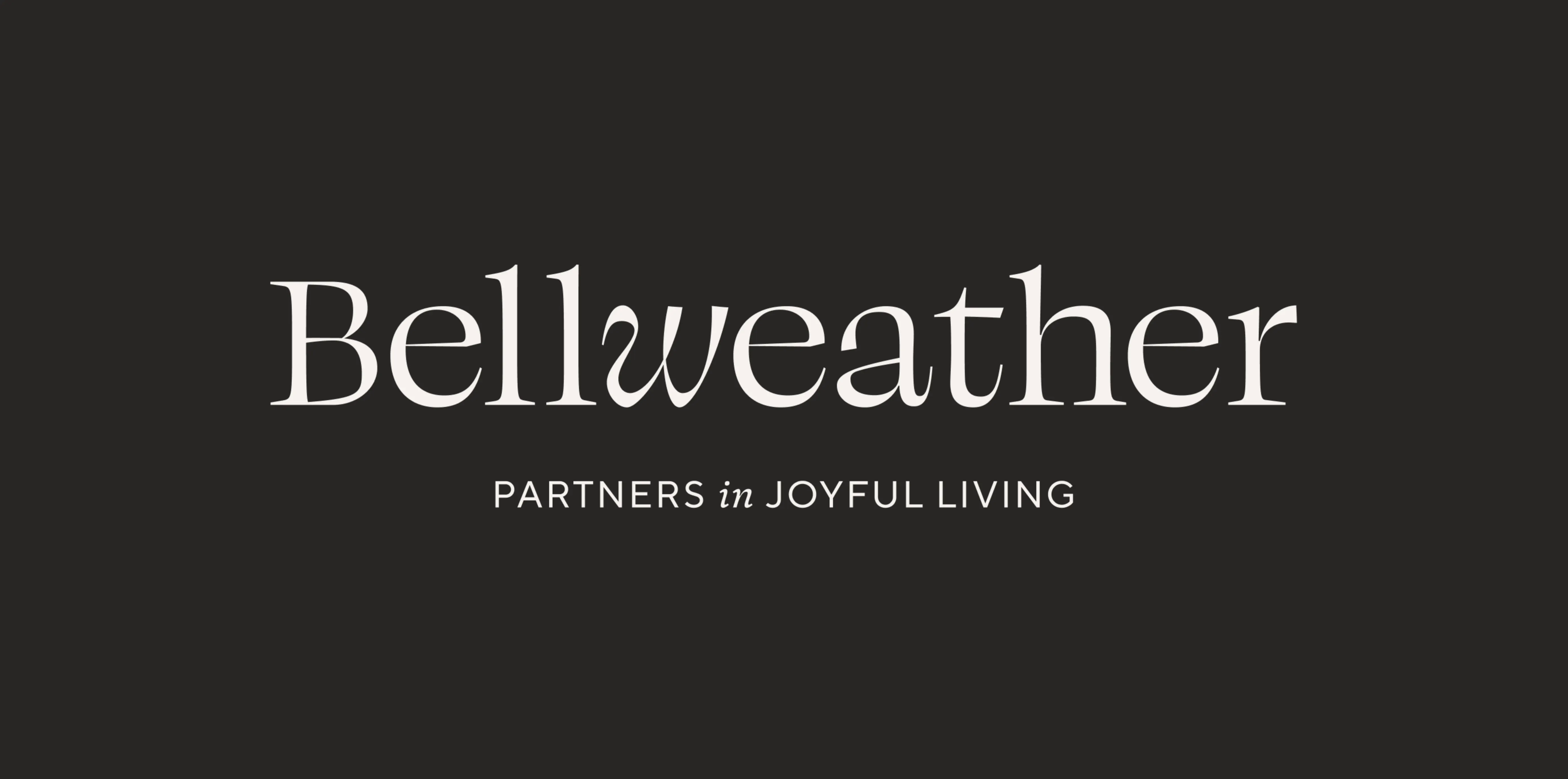 Bellweather logo with slogan: Partners in joyful living
