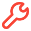 Wrench icon representing maintenance and service procedures.