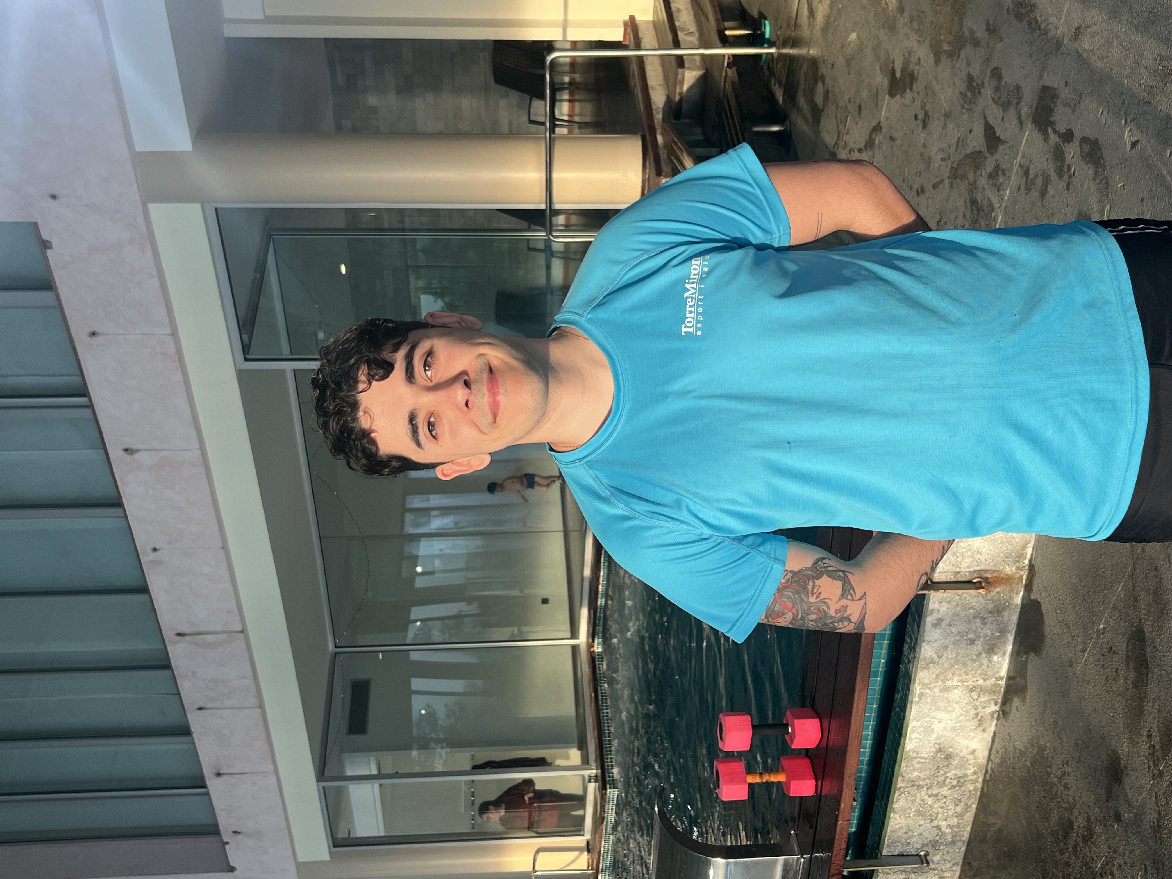 A man with surfboard