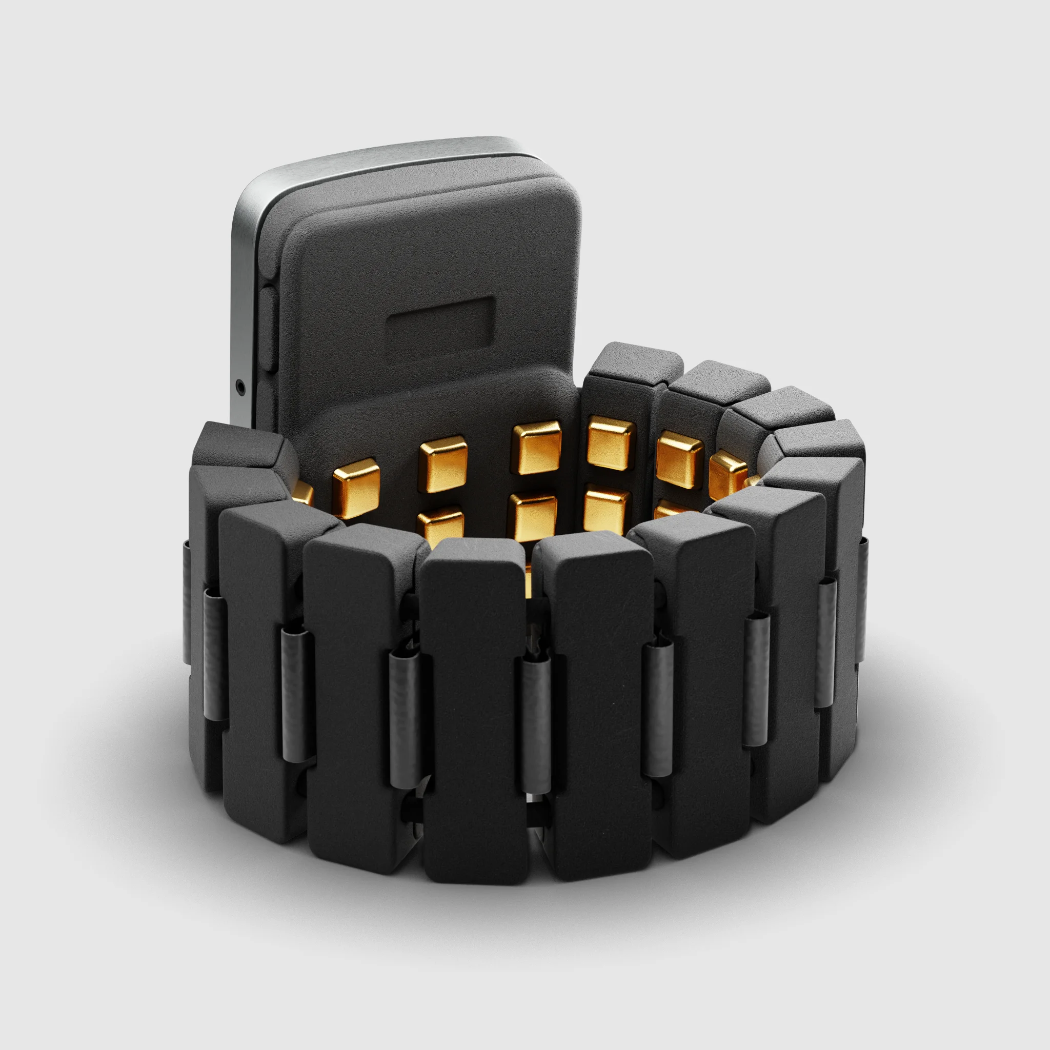 back view of armband device