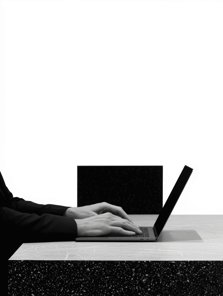 Minimalist Typing Scene