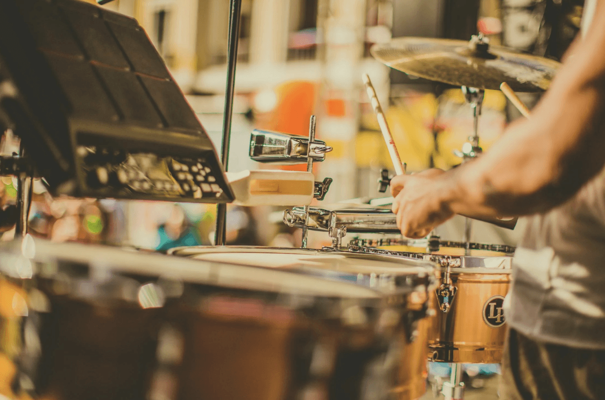 Latin beats drive the rhythm