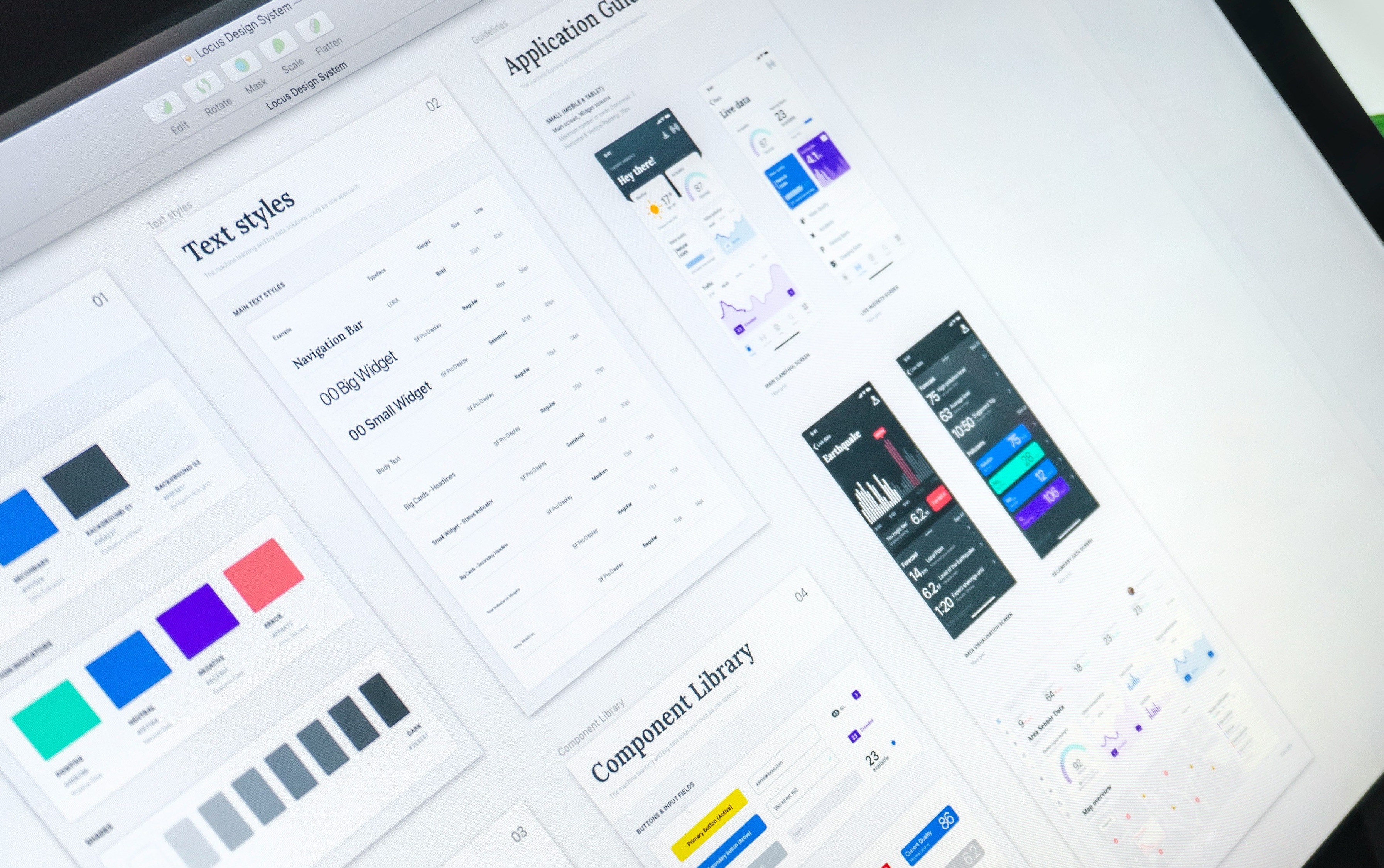 A mockup of a Macbook on a sofa