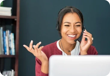 Woman customer service image