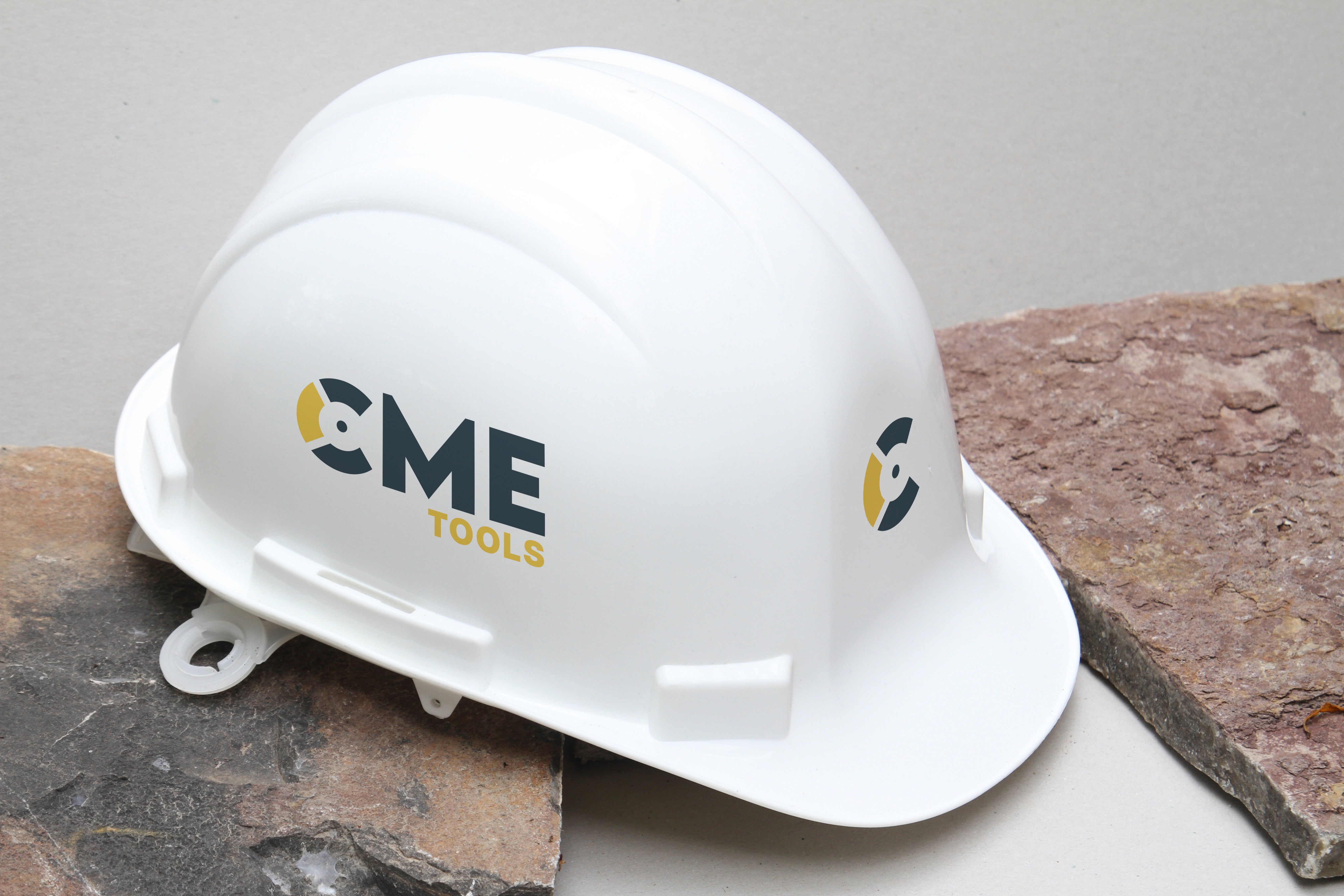 Logo on constuction hat