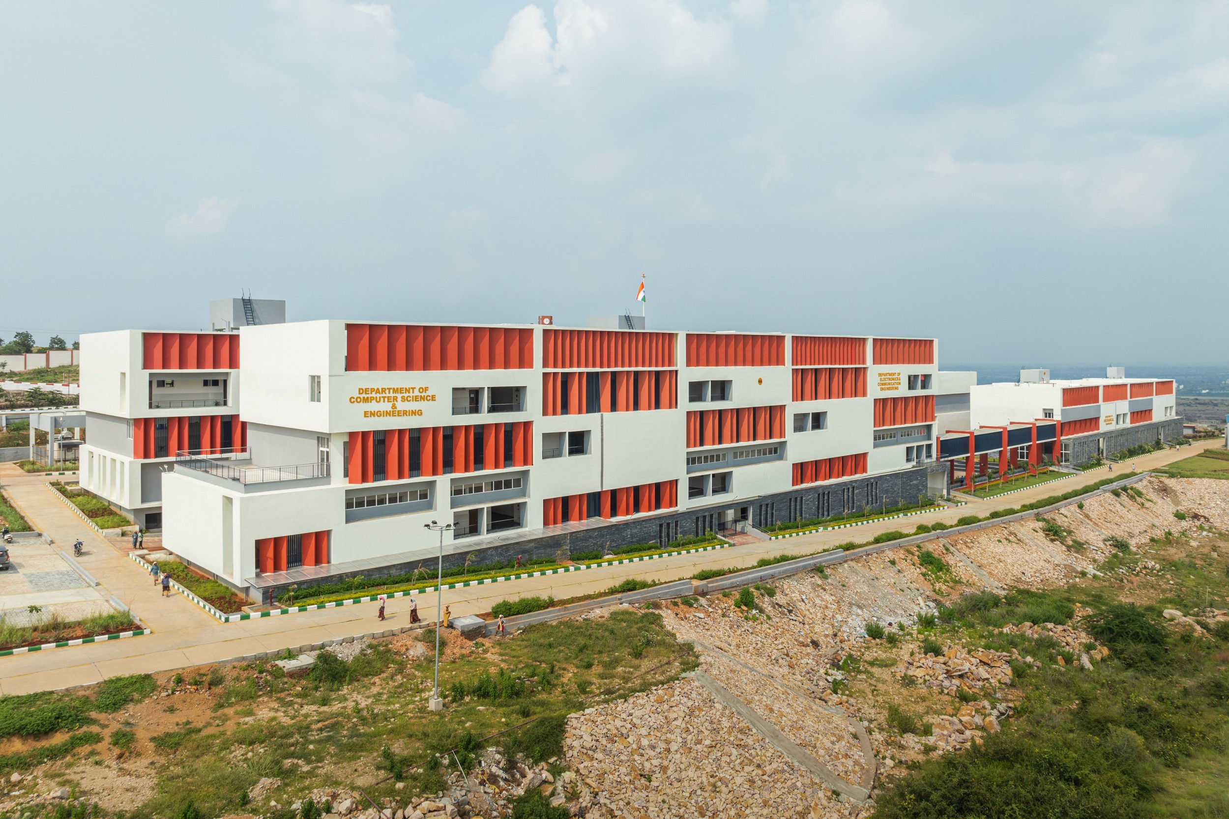 IIITDM Kurnool designed by Urbanframe. Architecture photography by Ekansh Goel, Studio Recall.