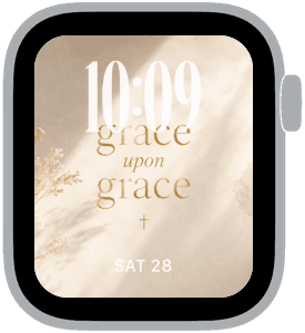 quiet devotion Apple Watch face preview 4 featuring easter and christmas.