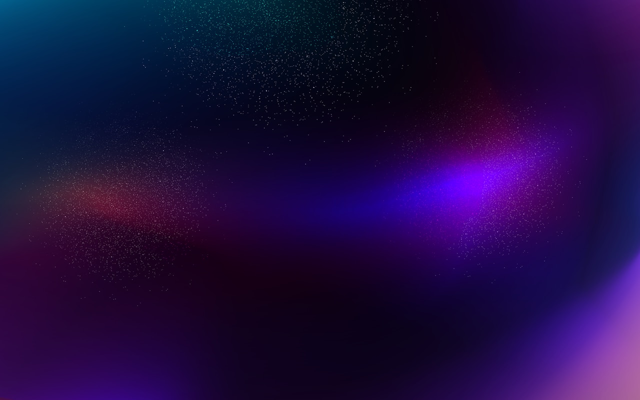 Soft blue and purple gradient glow on dark background