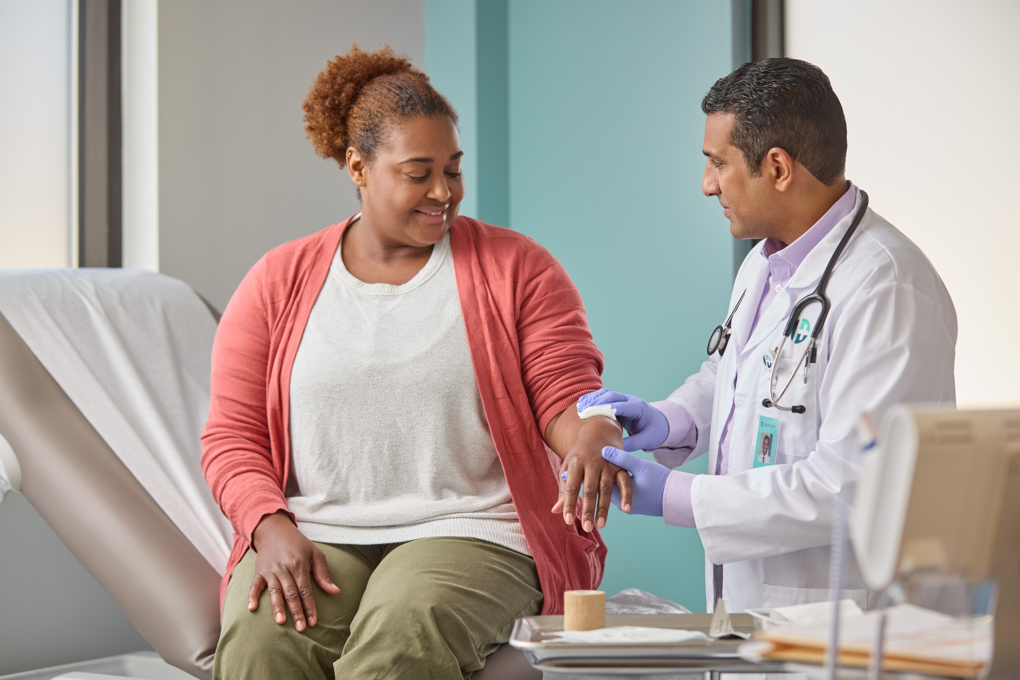 photoshoot doctor patient interaction