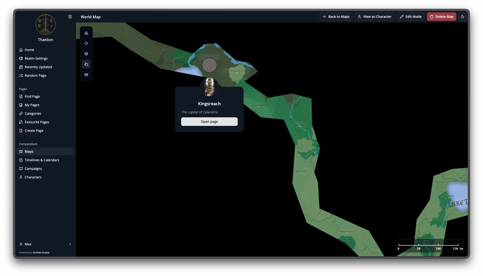 Only show the path the character has taken