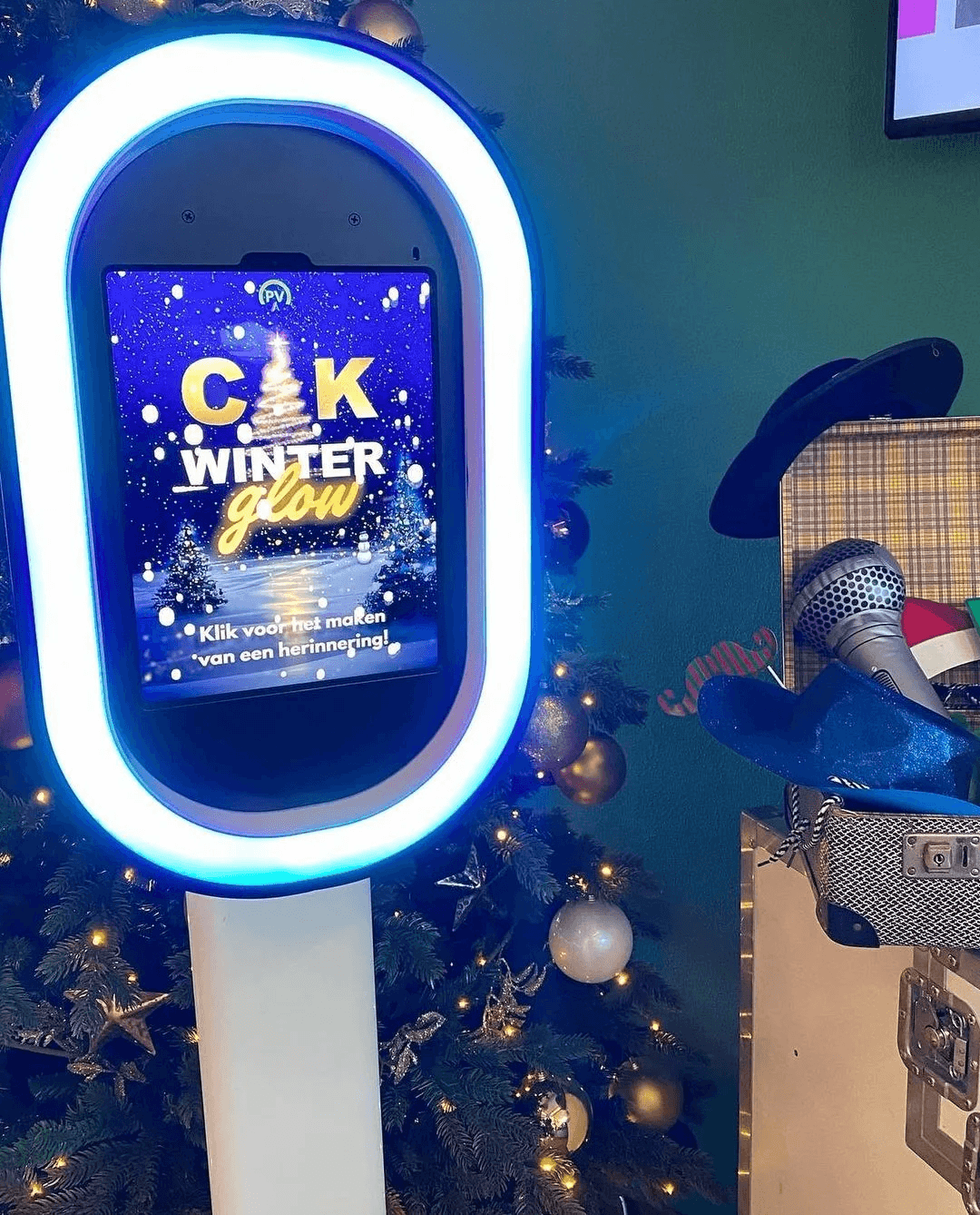 Startscherm kerst photobooth 321klik