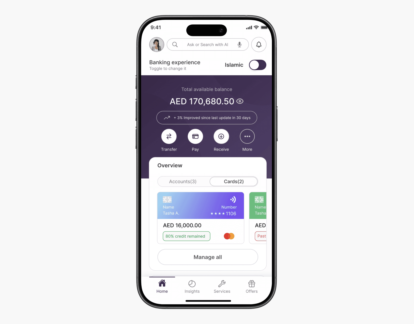 Minimal futuristic device displayed on black and white backdrop.