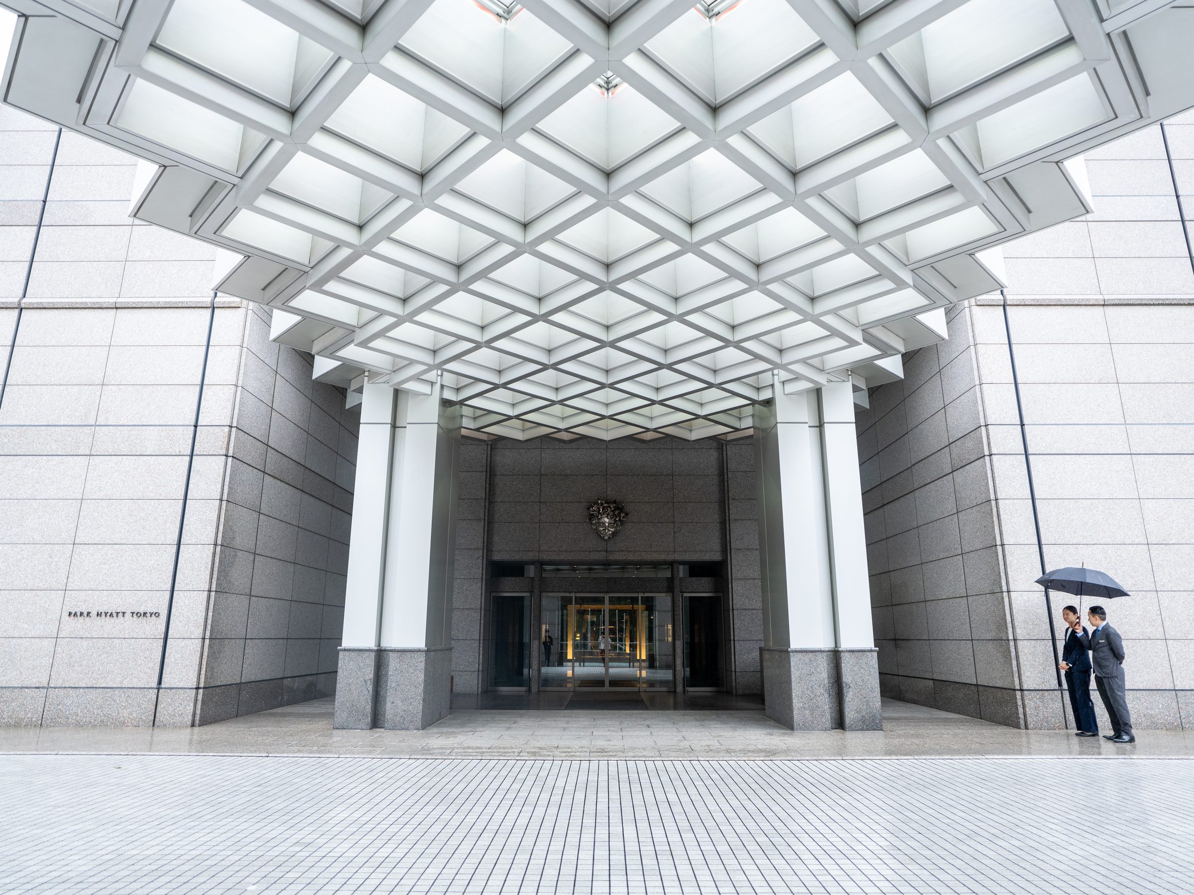 Arrival and architectural detail at Park Hyatt Tokyo