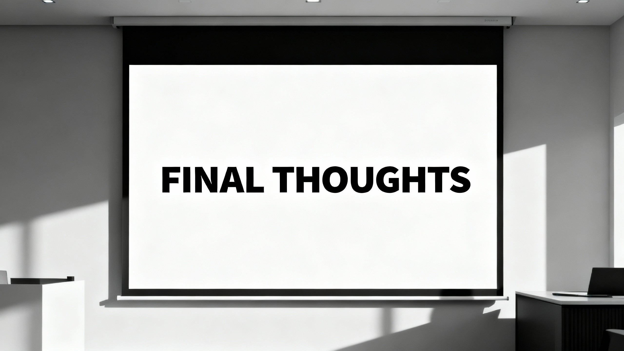 Final Thoughts on paper