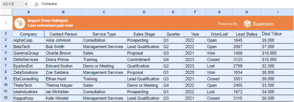 Select Your Data Range