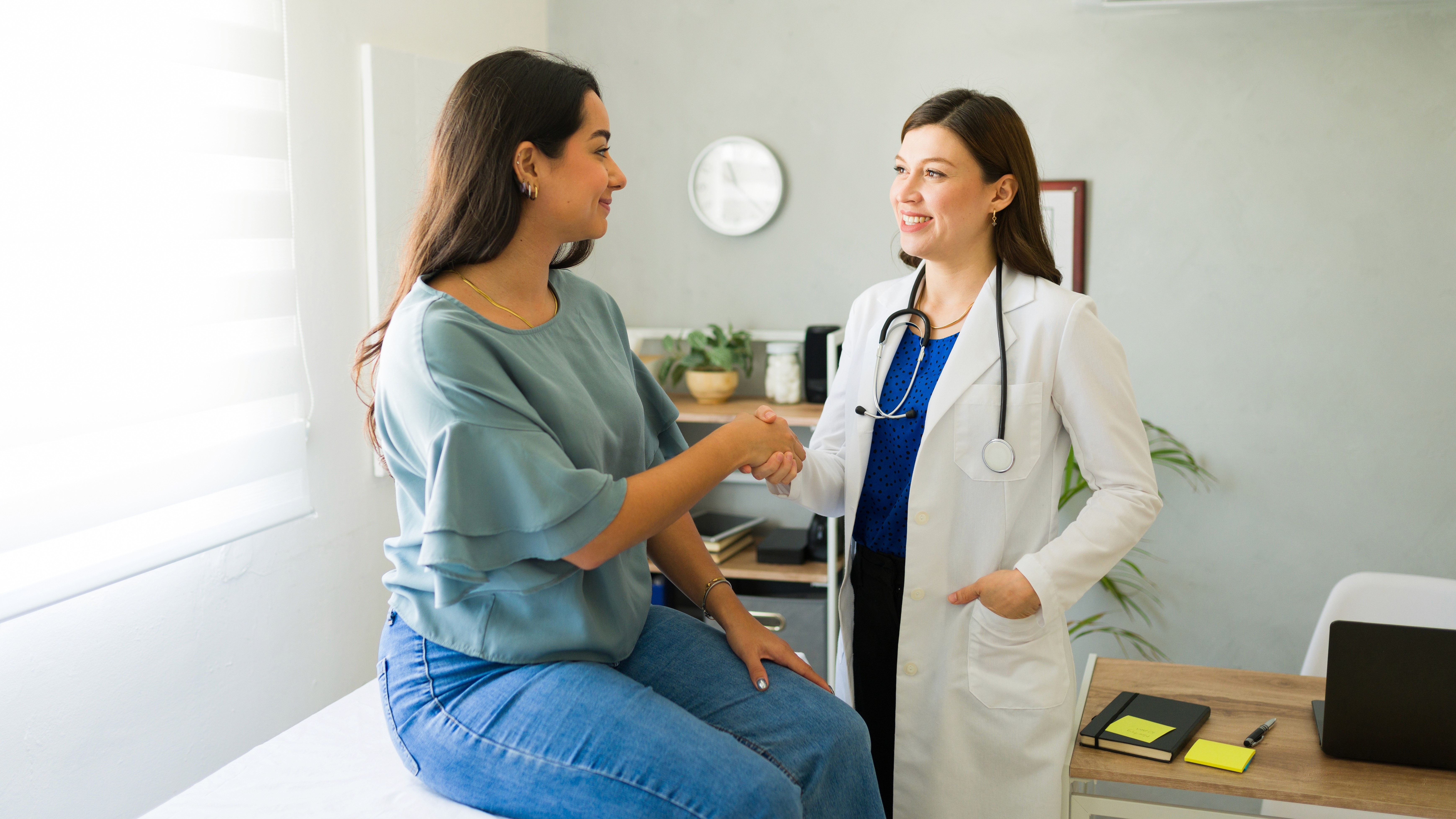 woman consulting with doctor