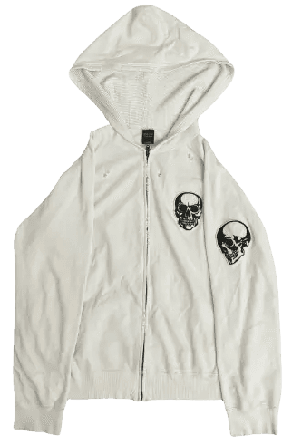 Number (N)ine SS04 "Dream Baby Dream" Double Skull Zip-Up
