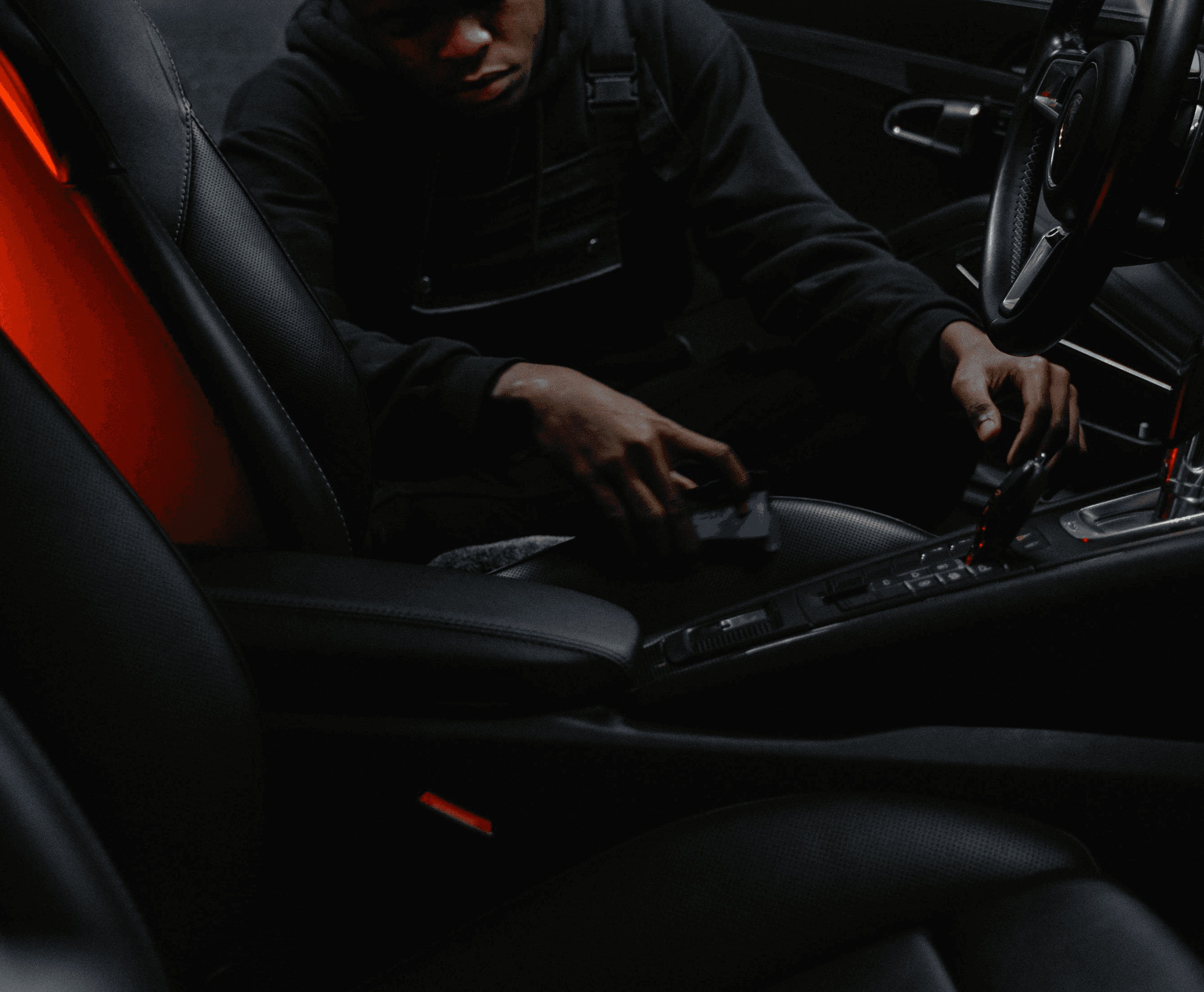 Athlete winning a race