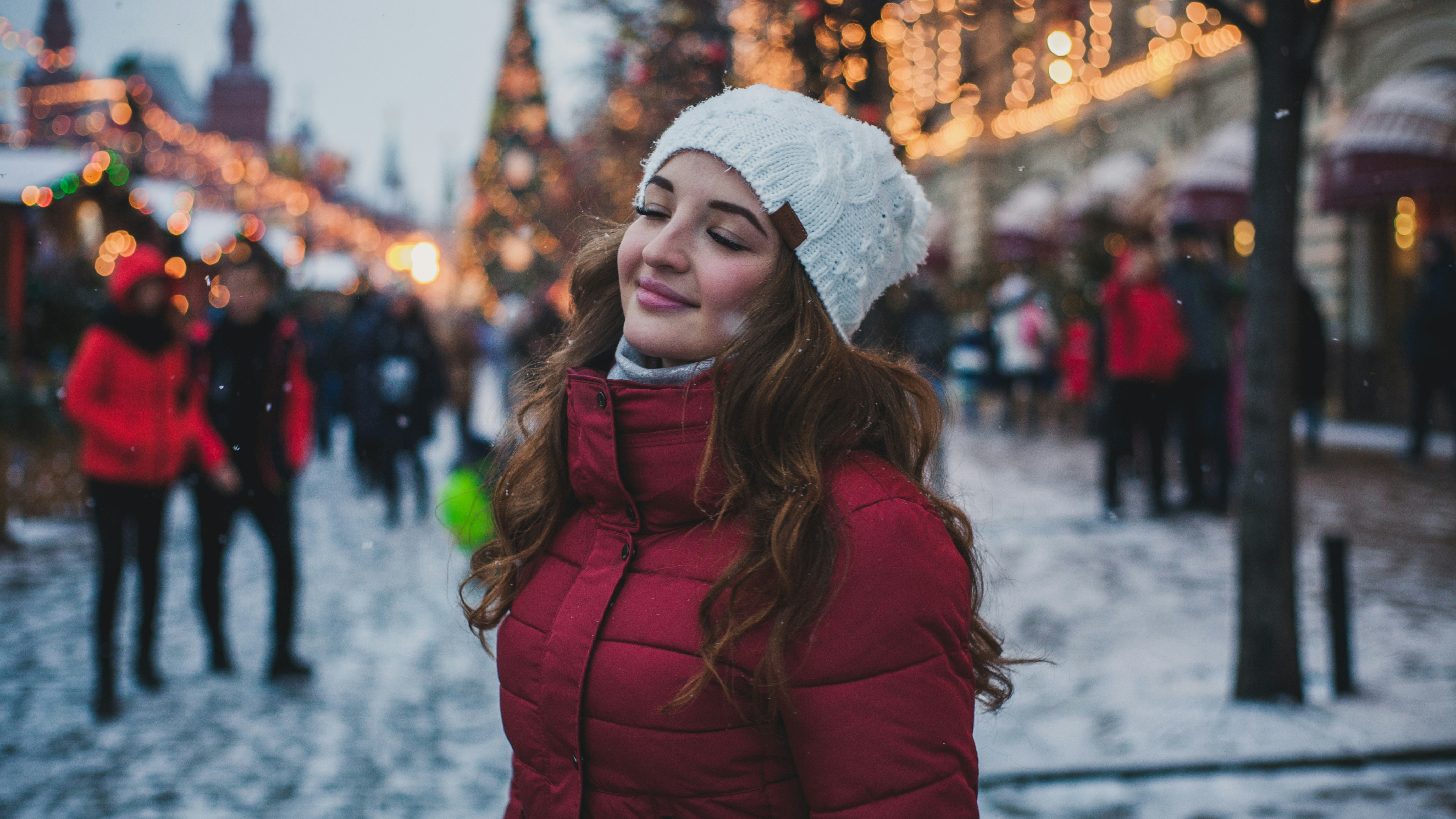 woman enjoying winter holidays - Winter Color Analysis