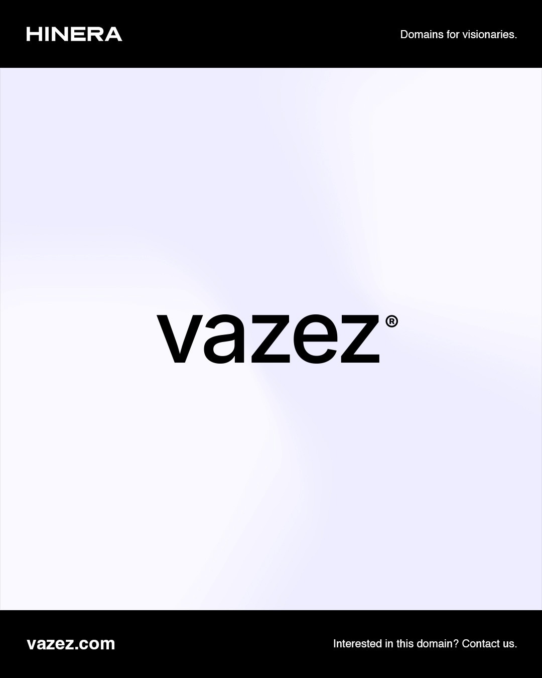 Vazez Logo Design; White, Light Blue