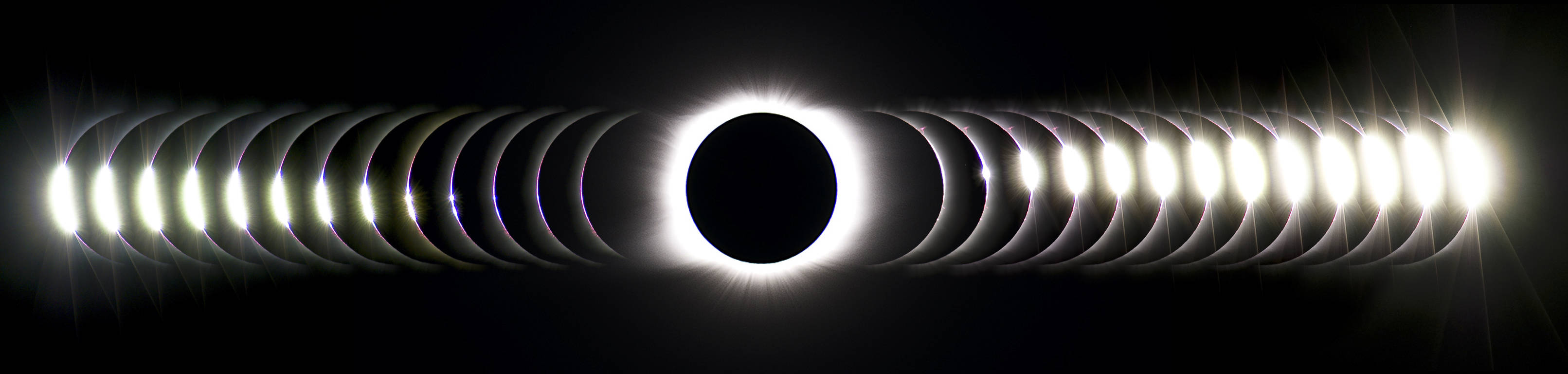 the total solar eclipse sequence
