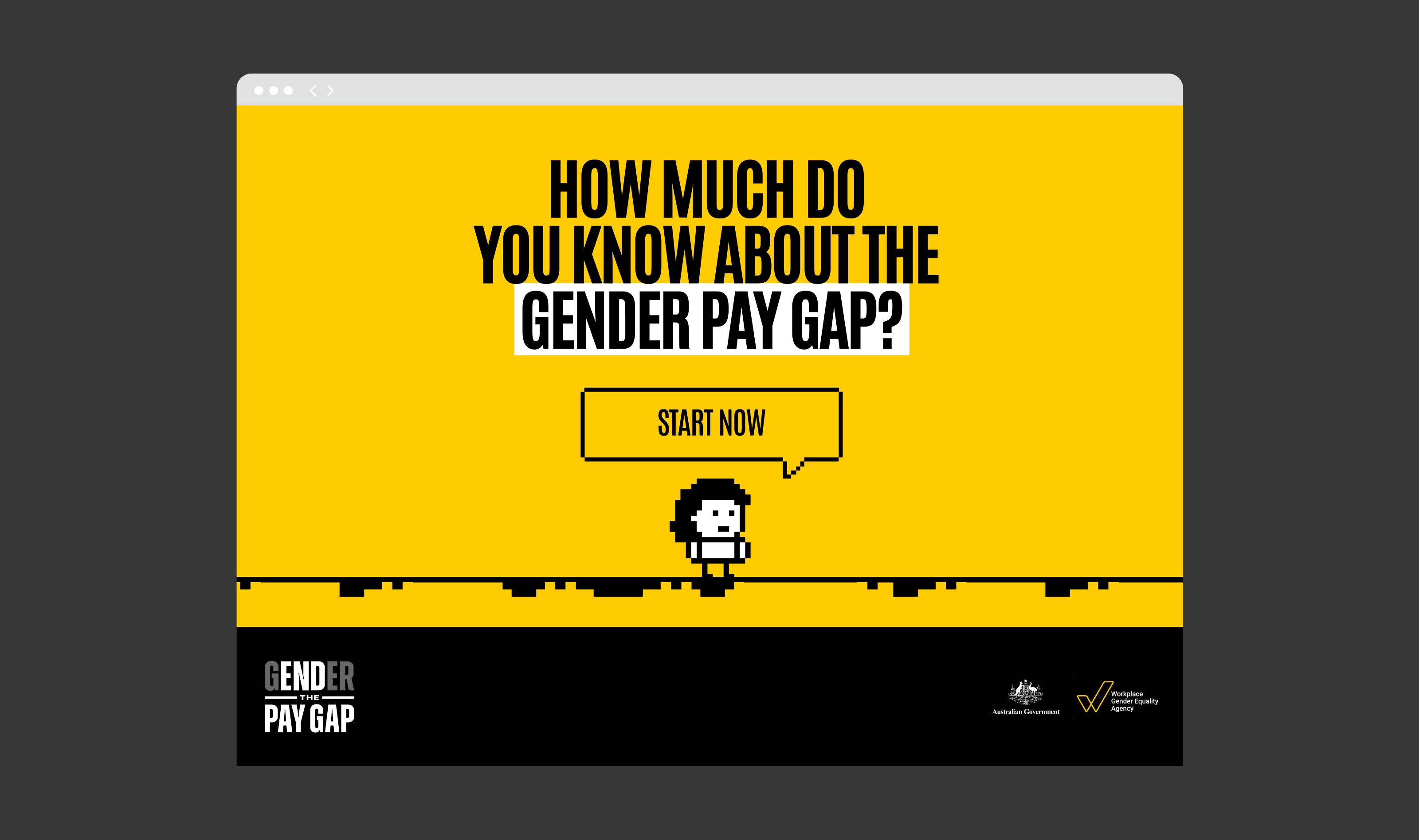 Ender the Gender Pay Gap start page