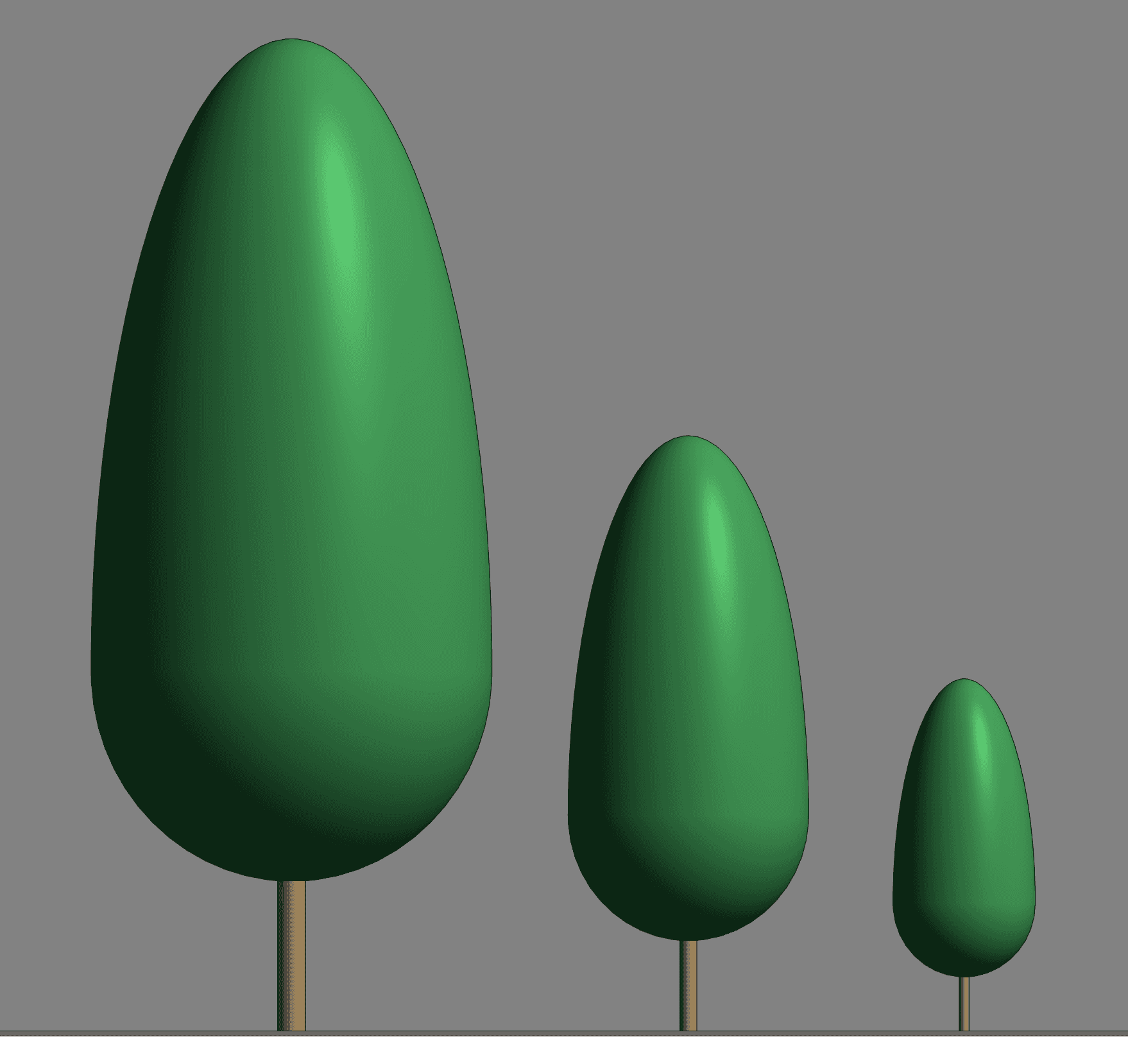 Elevation in medium level of detail.