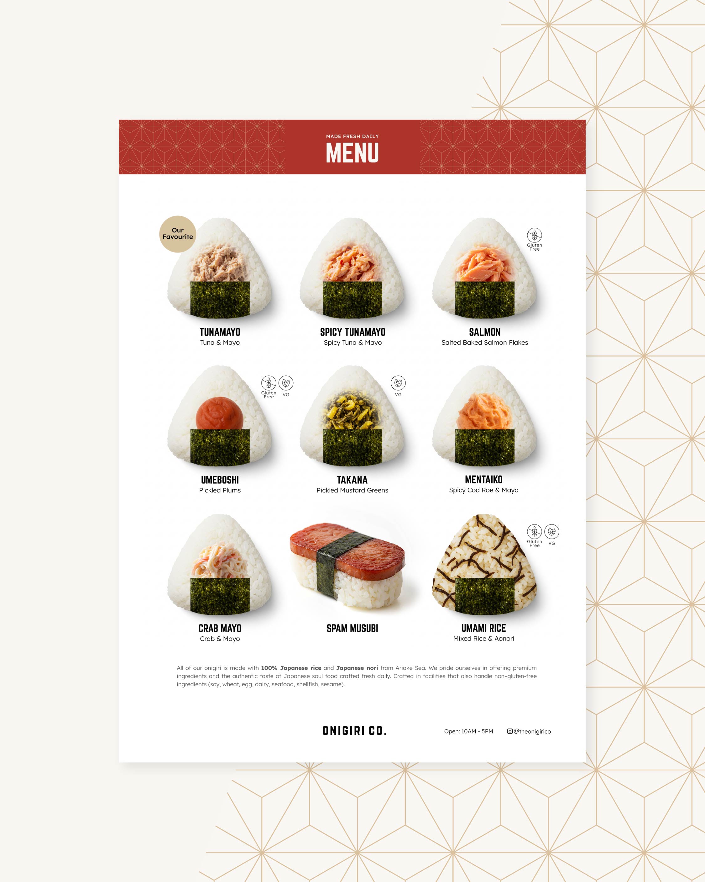 onigiri co menu toronto