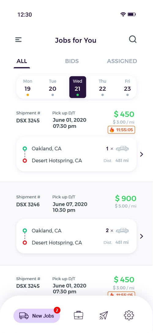 Stowk Mobile view designs