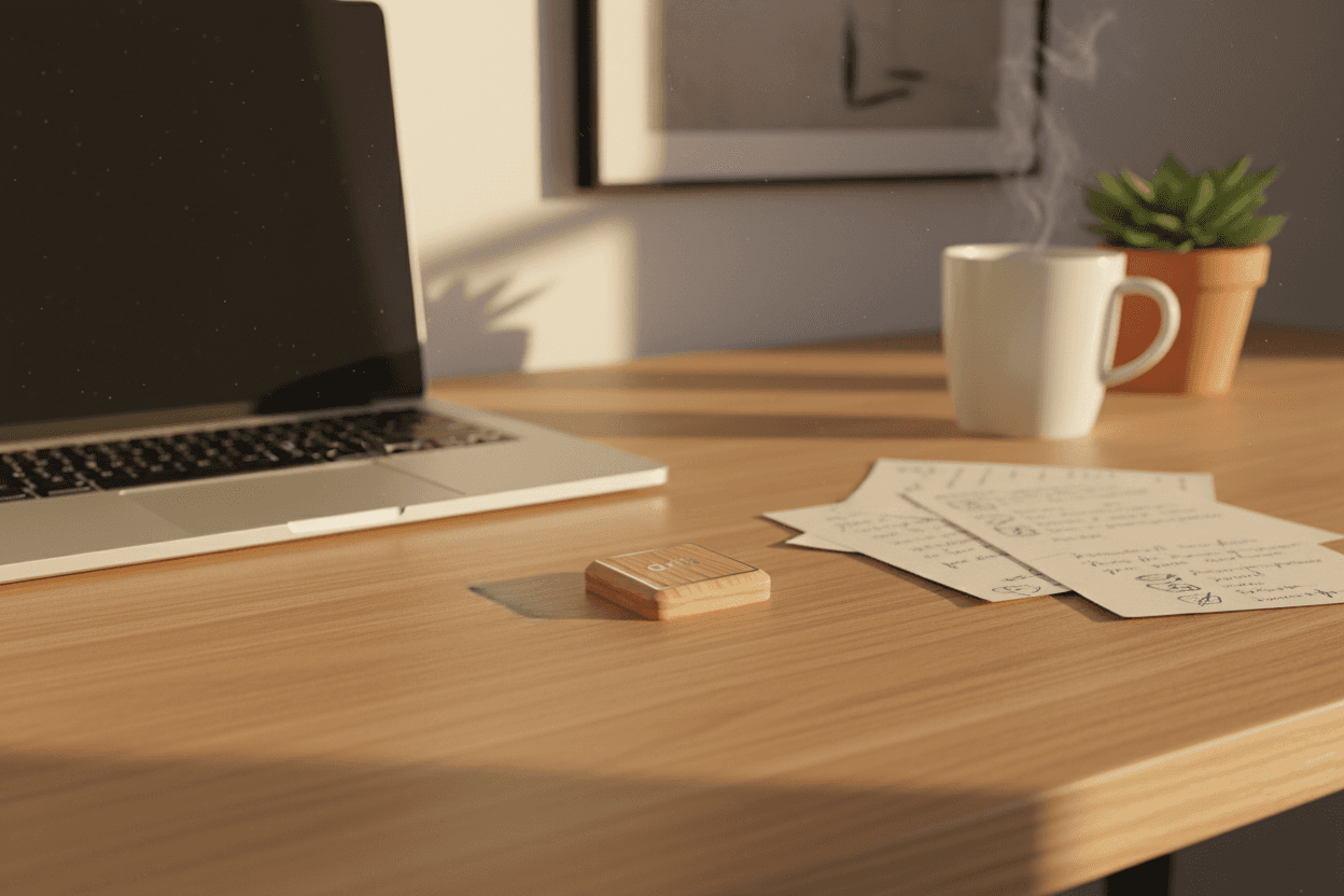 a bedroom with a bed and a nightstand with a lamp on it