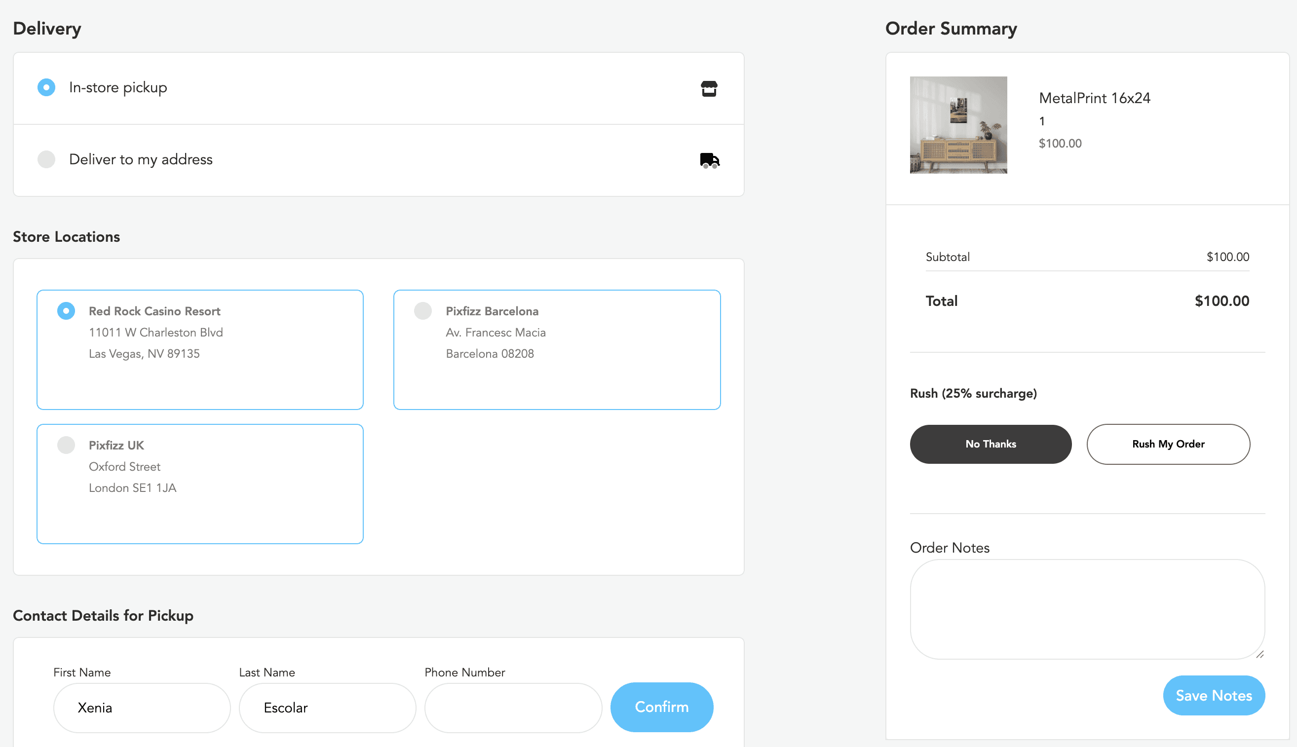 Cart & checkout