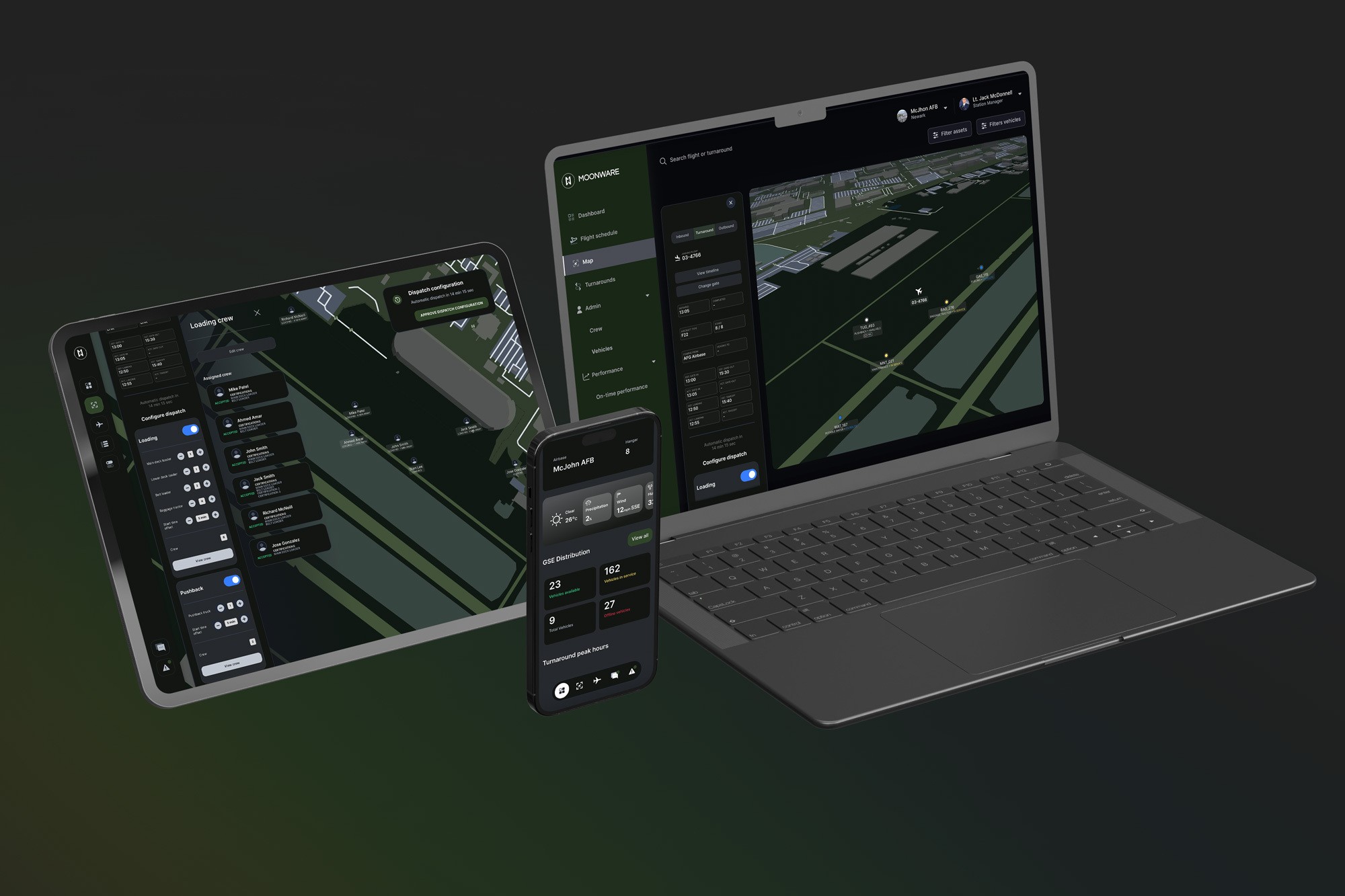 Moonware's NOVA system optimizing air base operations with real-time data and automation