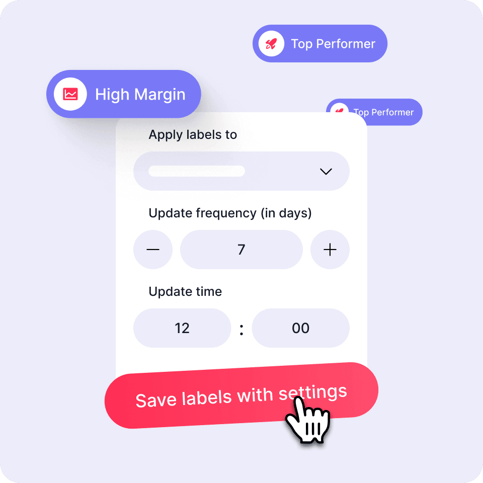 Product labels G-MOS interface 