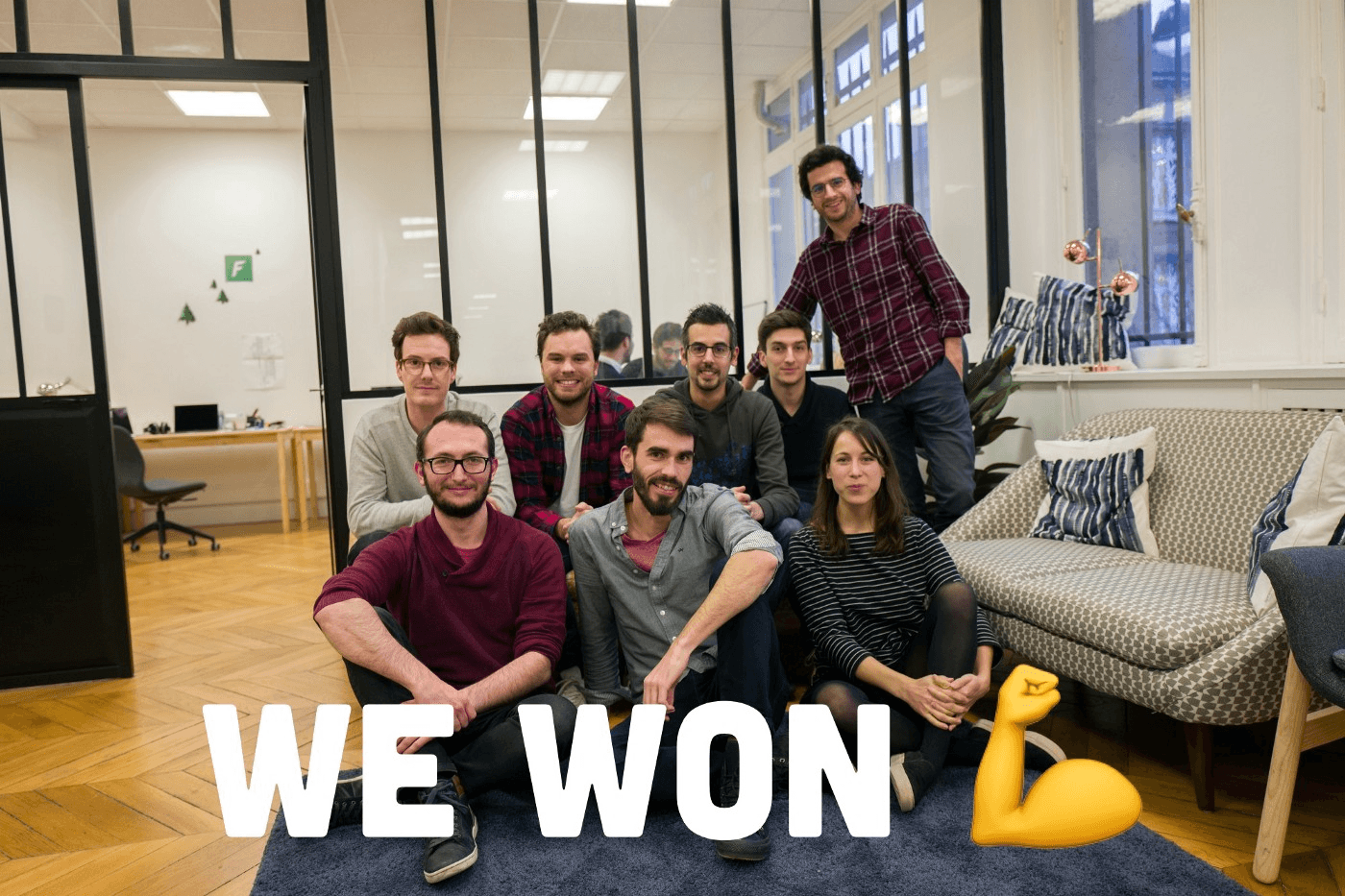 The Forest Admin team in our offices.